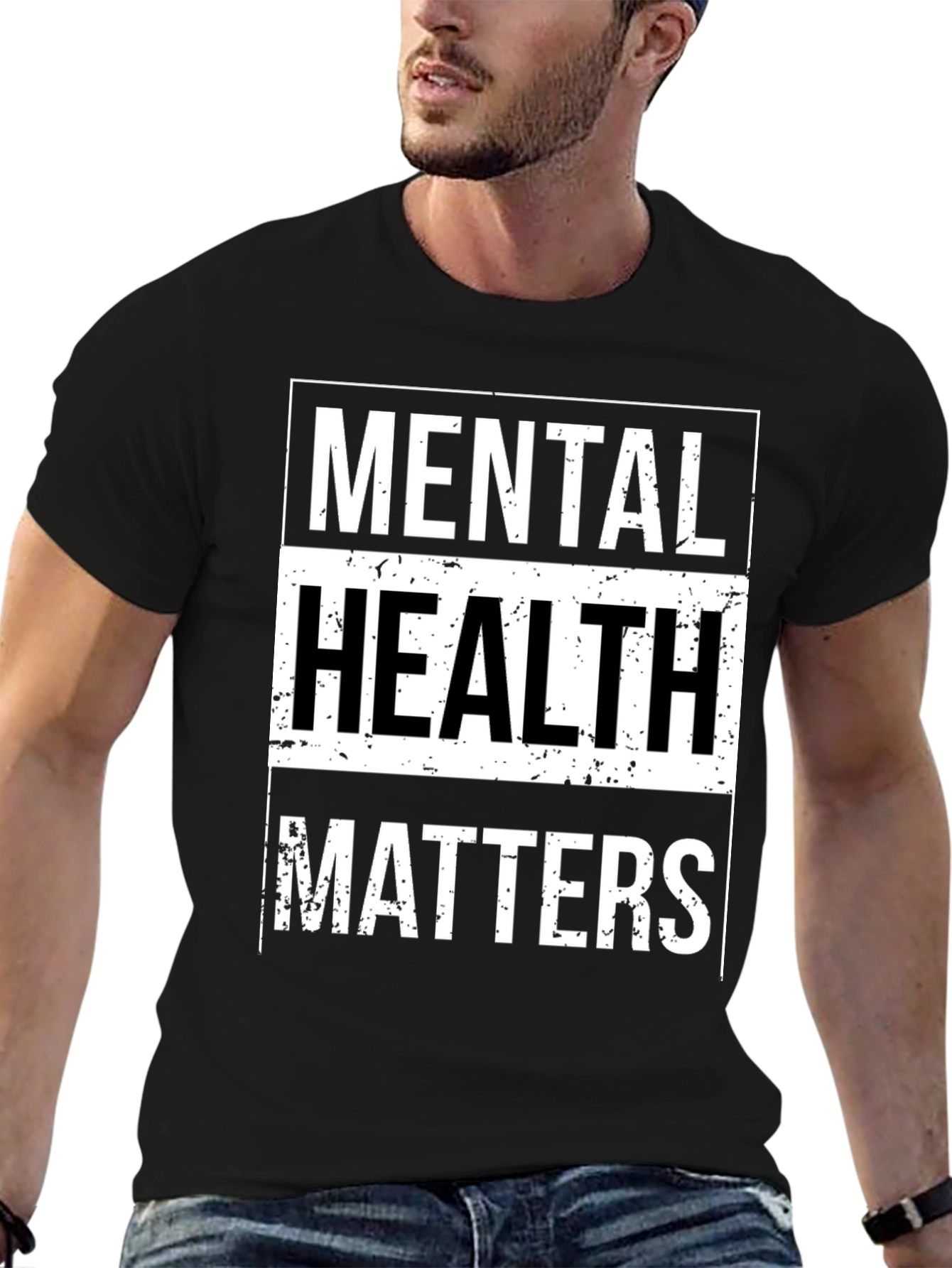 Mental Health Matters Black Graphic Tee