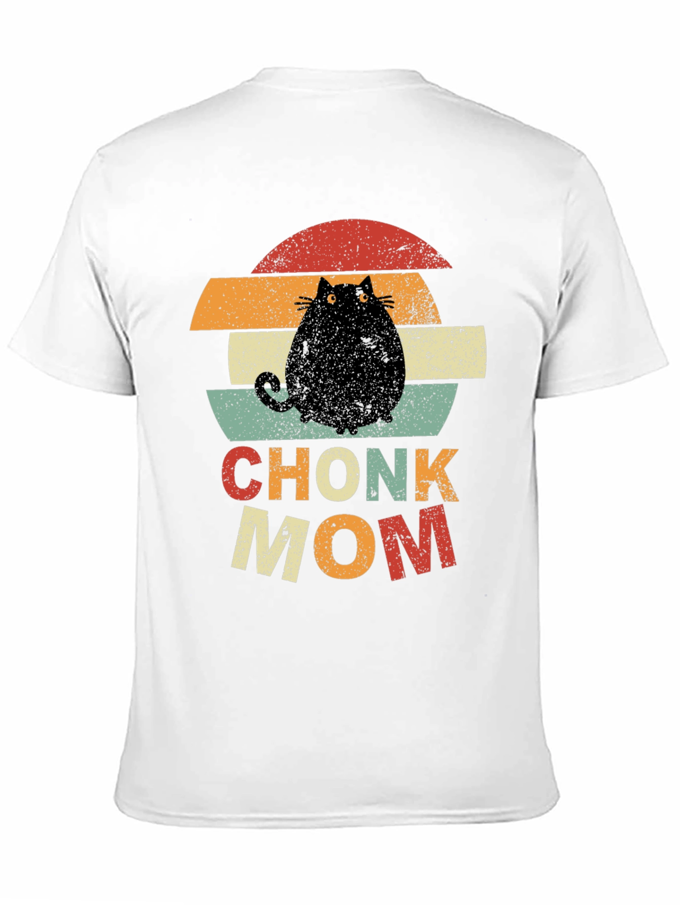 Chonk Mom T-Shirt - Retro Cat Lover Tee