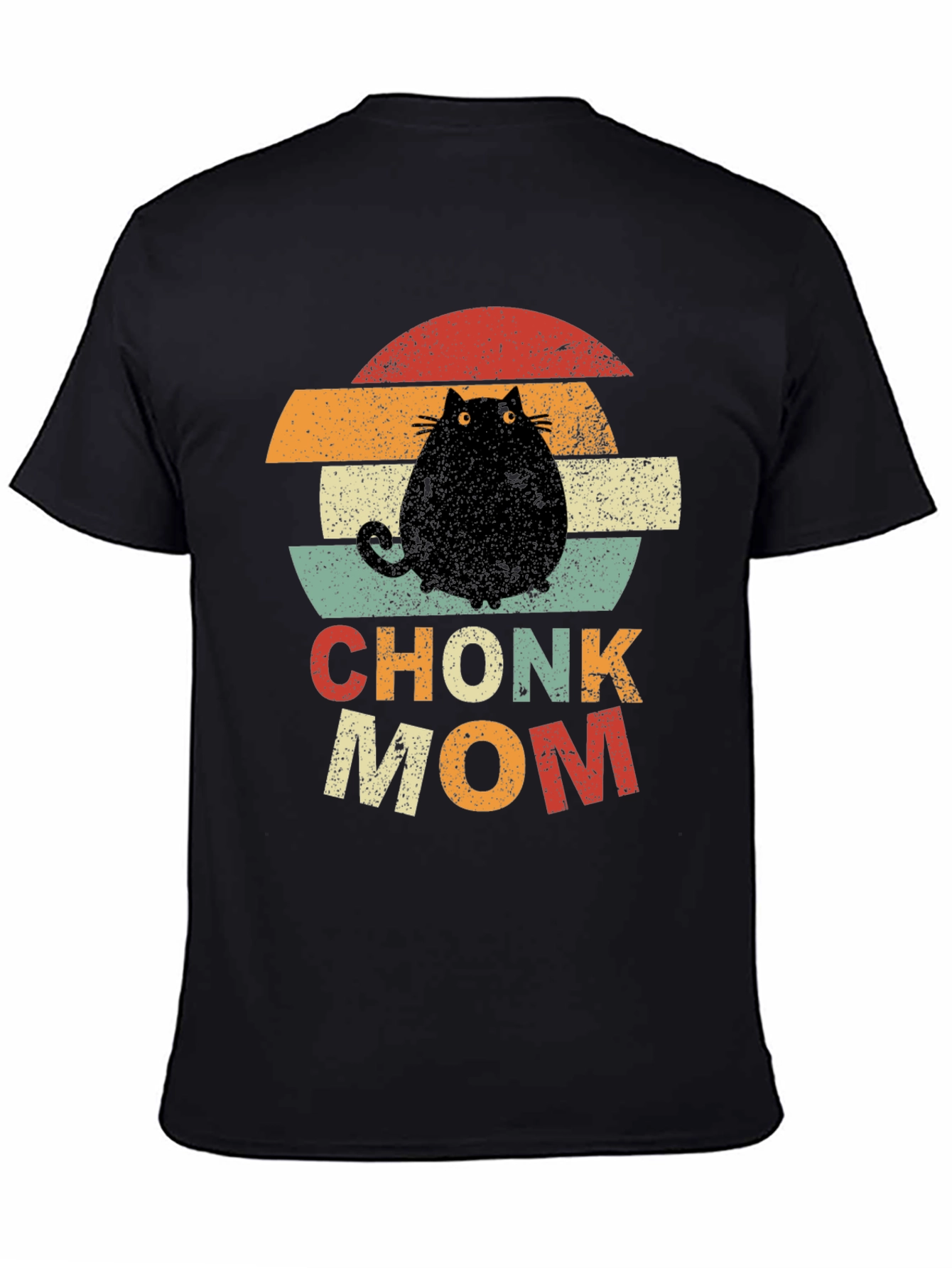 Chonk Mom T-Shirt - Retro Cat Lover Tee