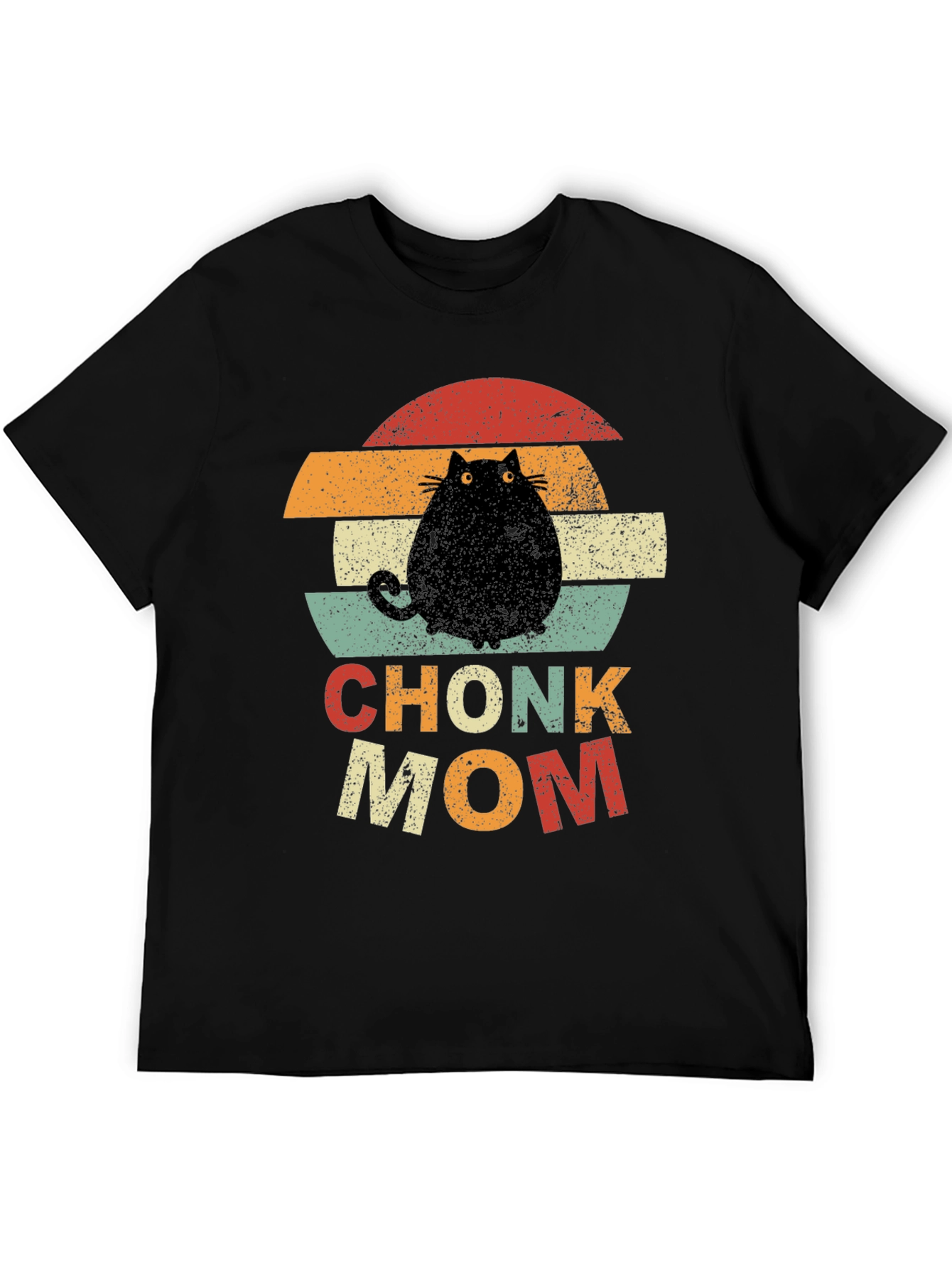 Chonk Mom T-Shirt - Retro Cat Lover Tee