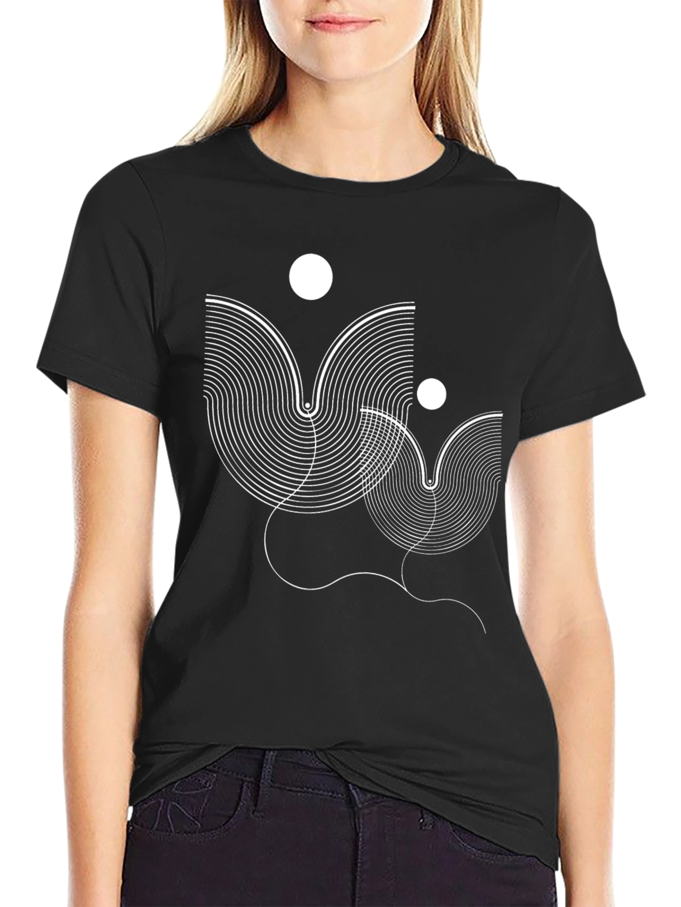 Abstract Graphic Tee - Modern Art Shirt