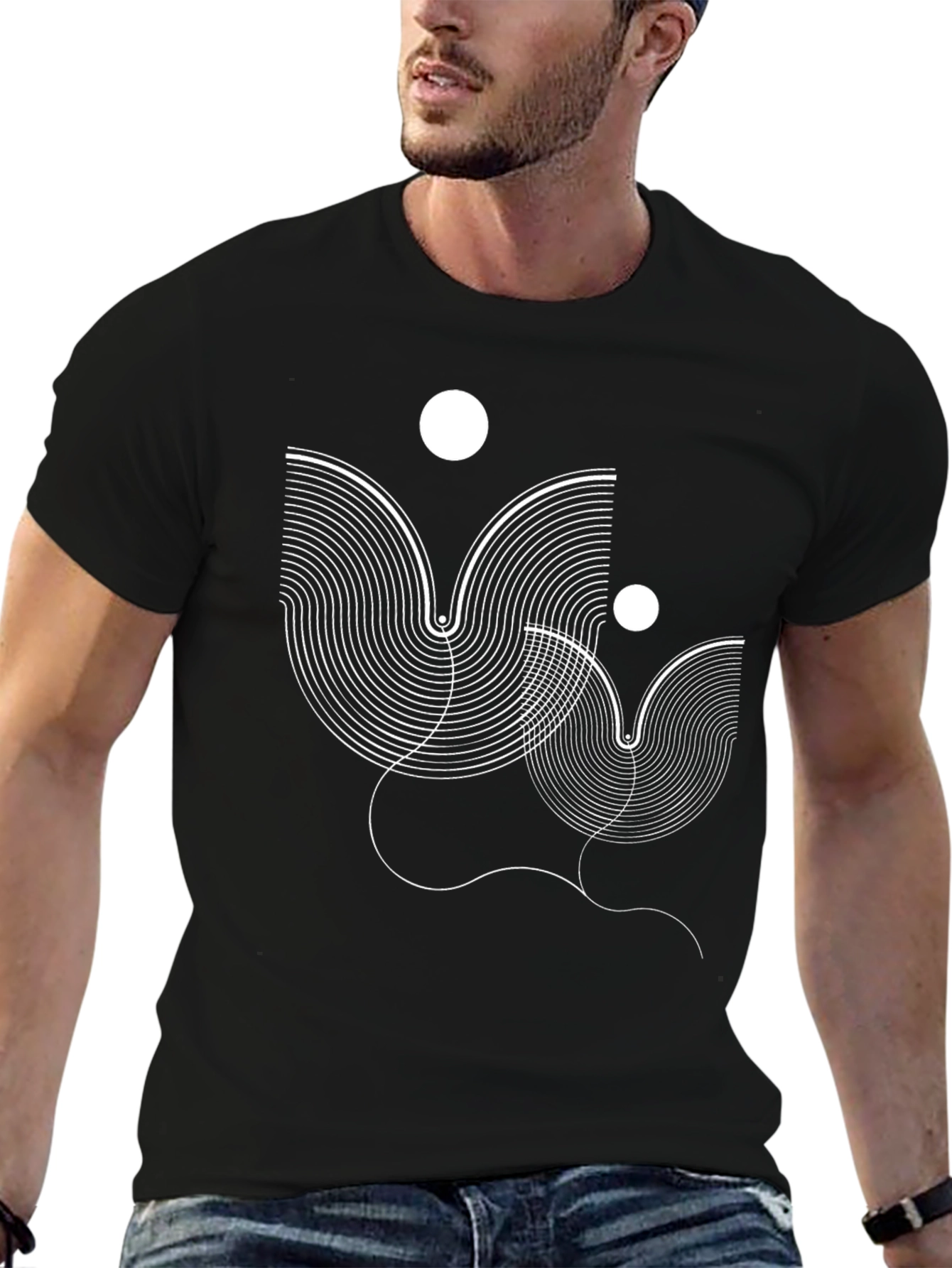 Abstract Graphic Tee - Modern Art Shirt