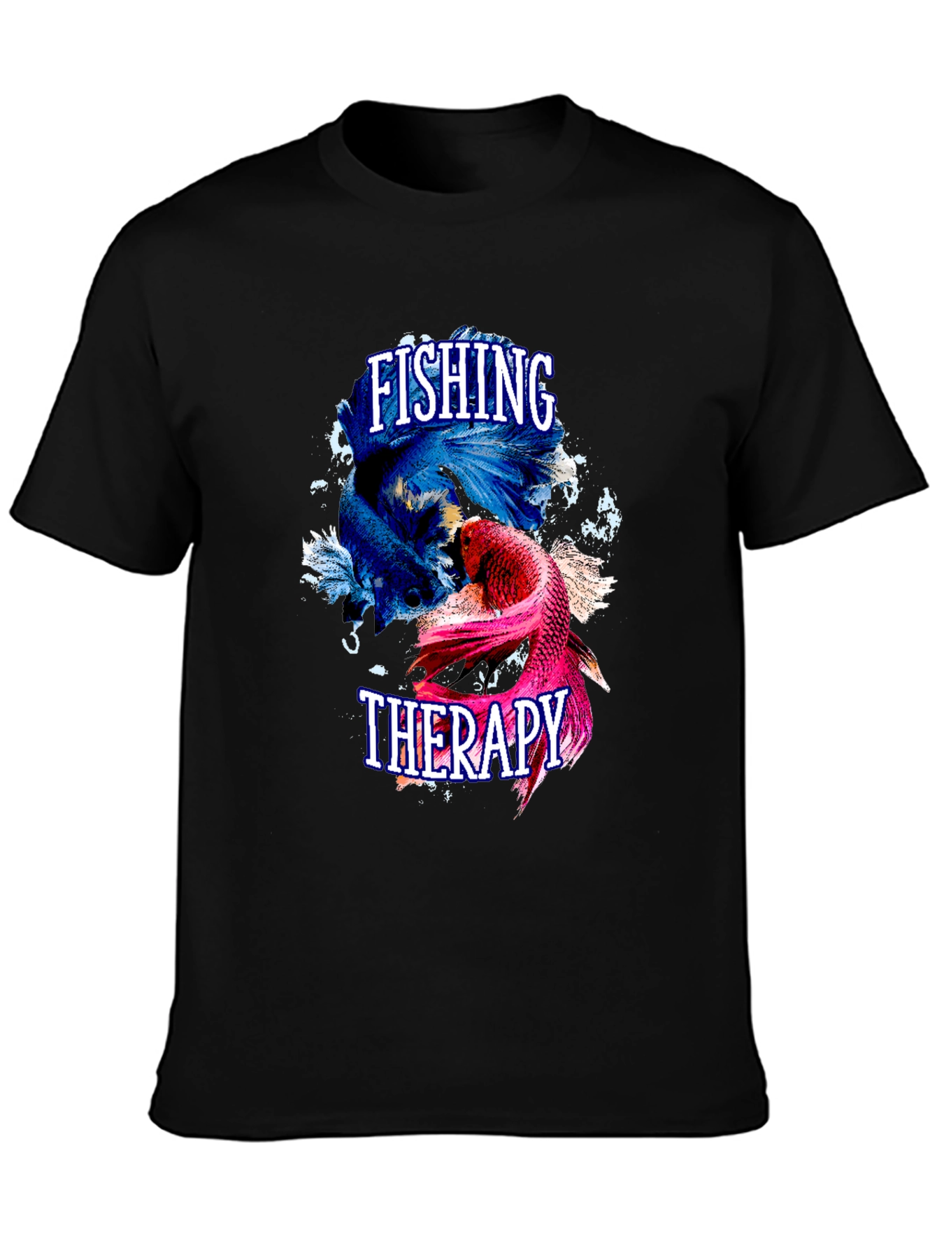 Fishing Therapy Graphic T-Shirt