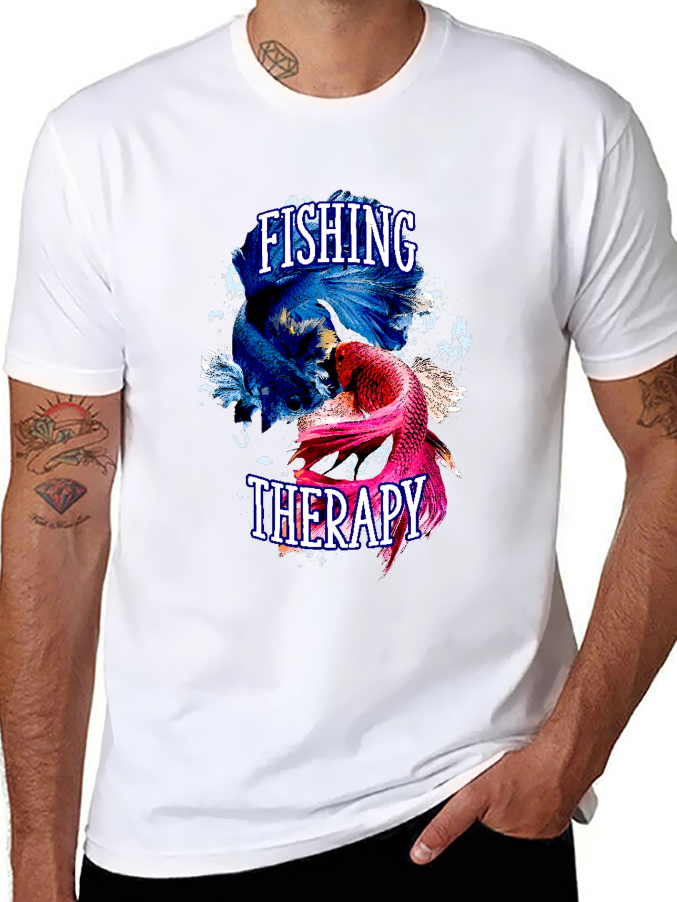 Fishing Therapy Graphic T-Shirt