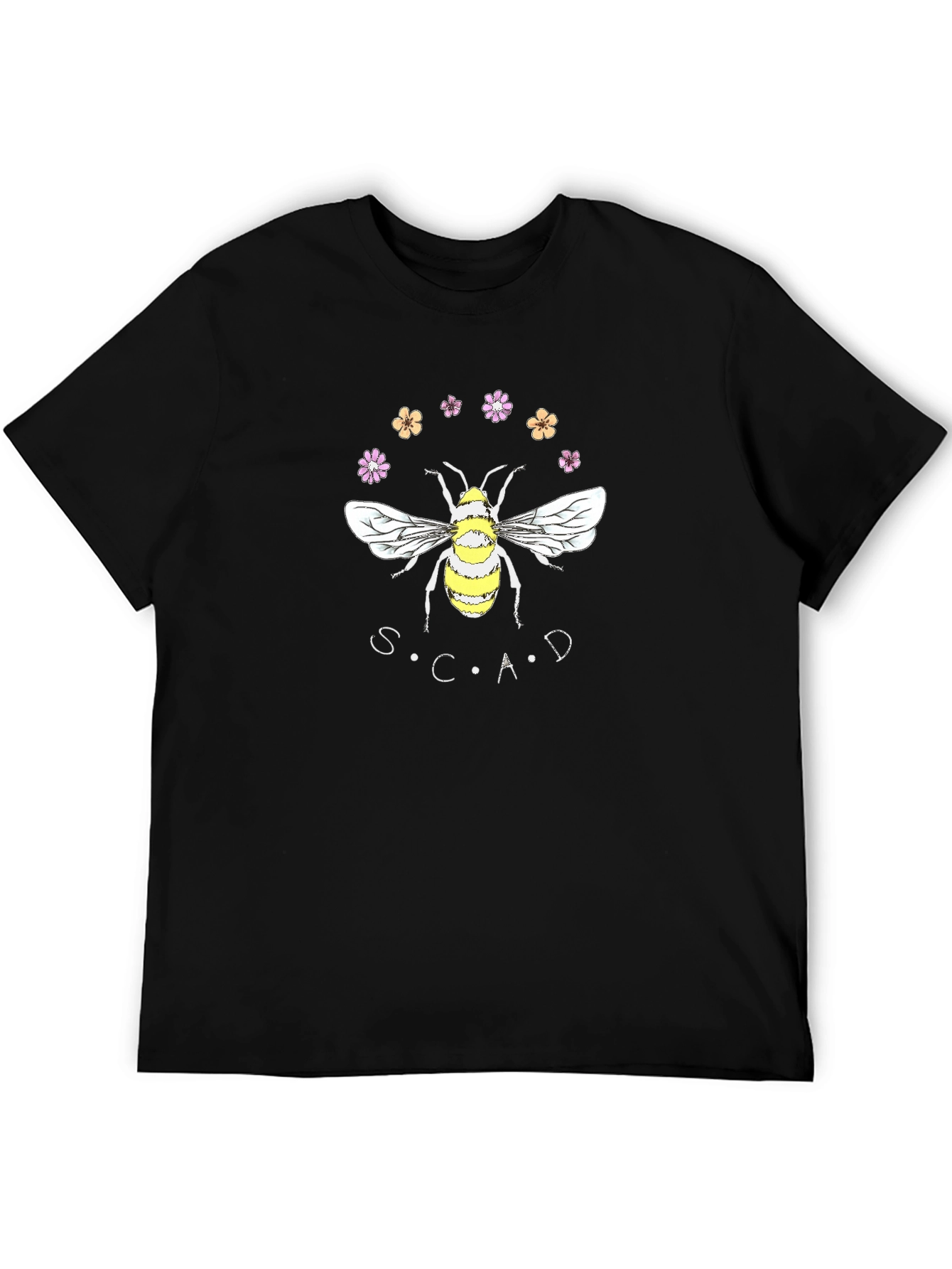 SCAD Bee Graphic T-Shirt | Black Casual Tee