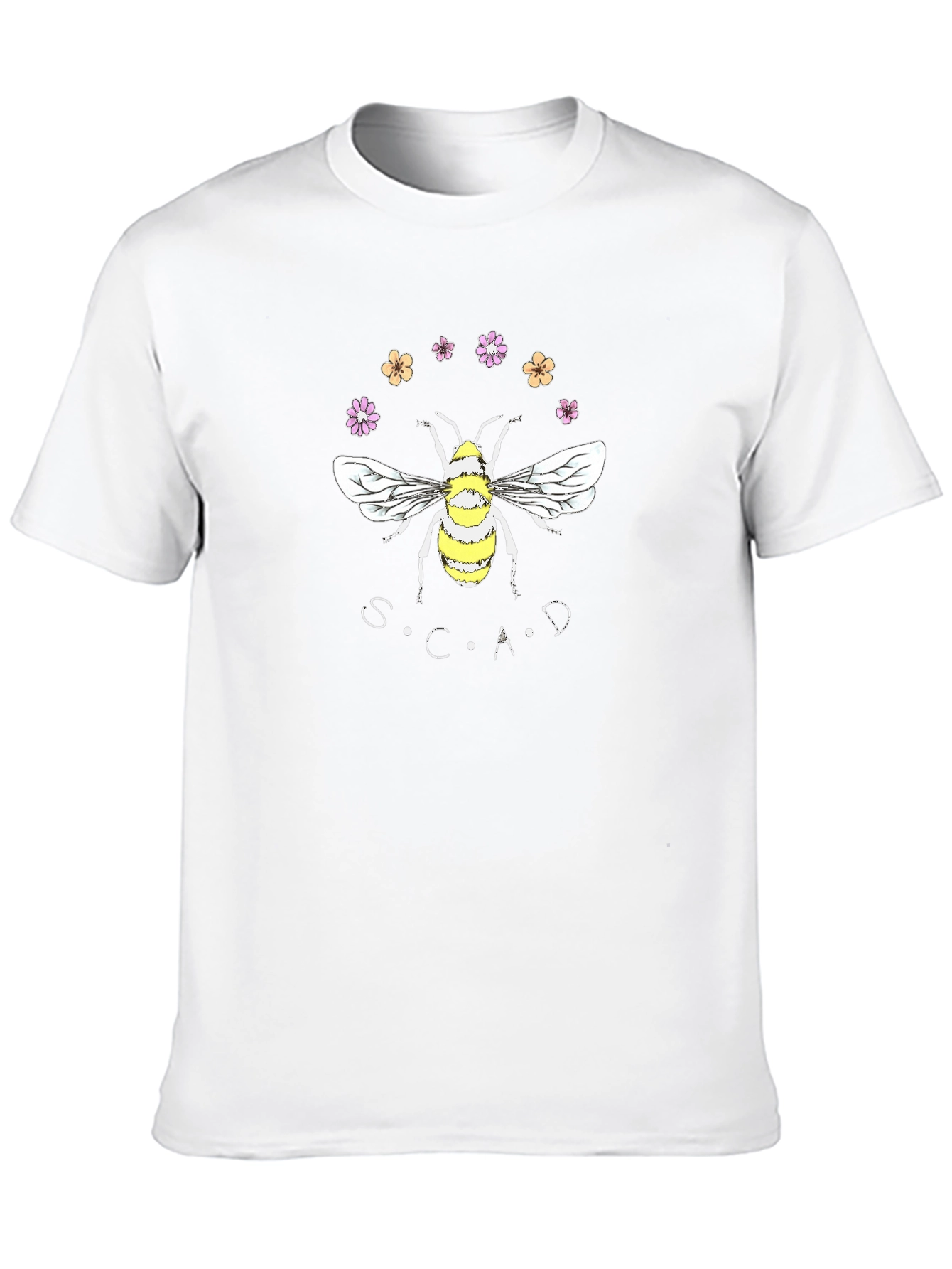 SCAD Bee Graphic T-Shirt | Black Casual Tee