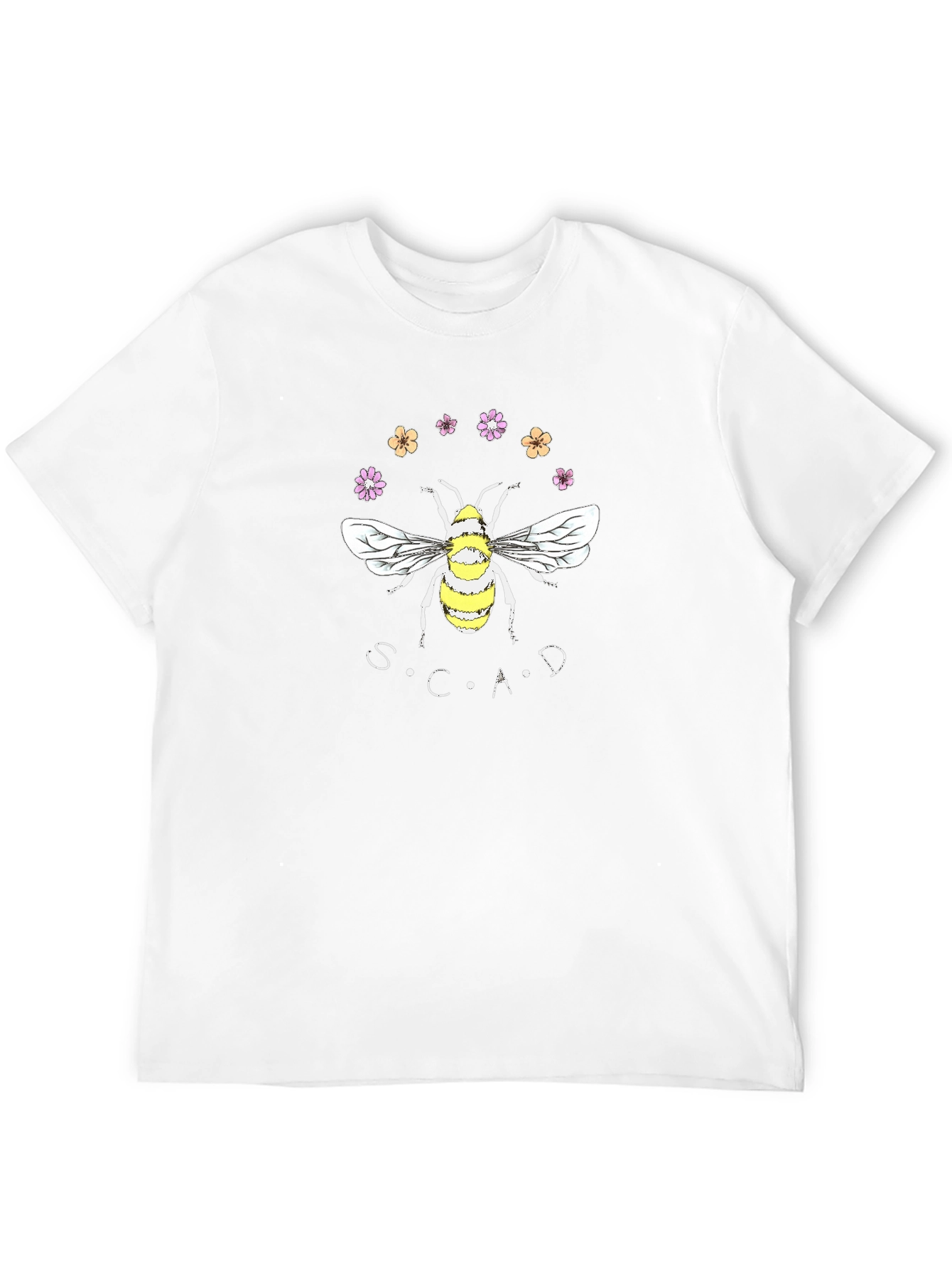 SCAD Bee Graphic T-Shirt | Black Casual Tee