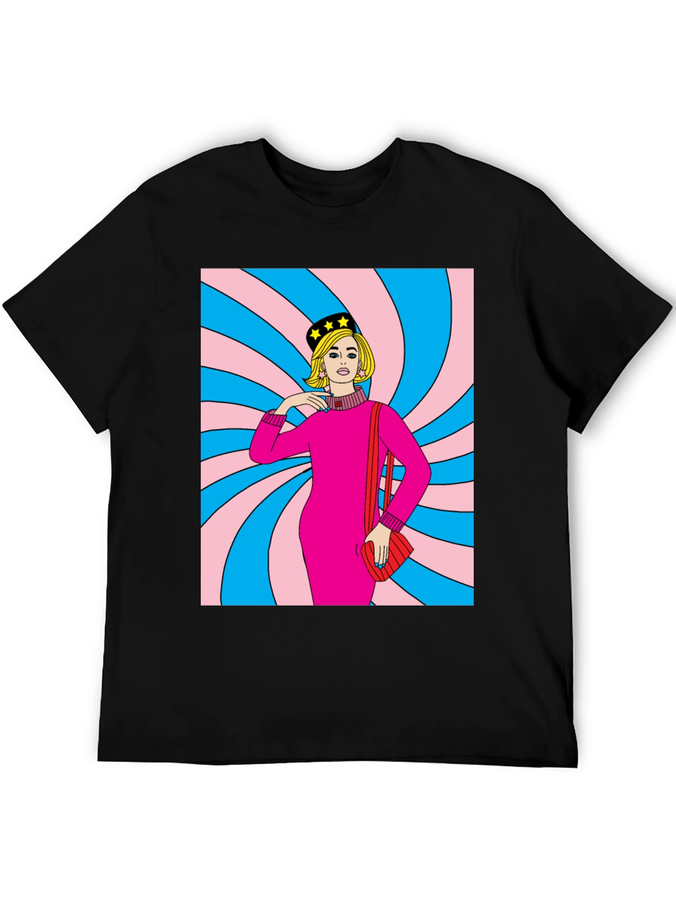 Retro Swirl Pop Art T-Shirt
