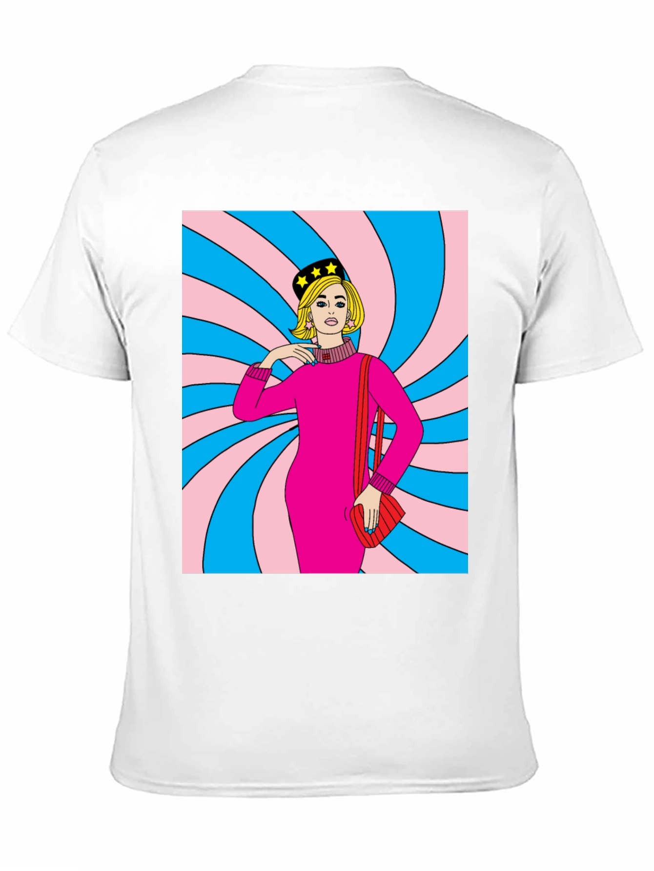 Retro Swirl Pop Art T-Shirt