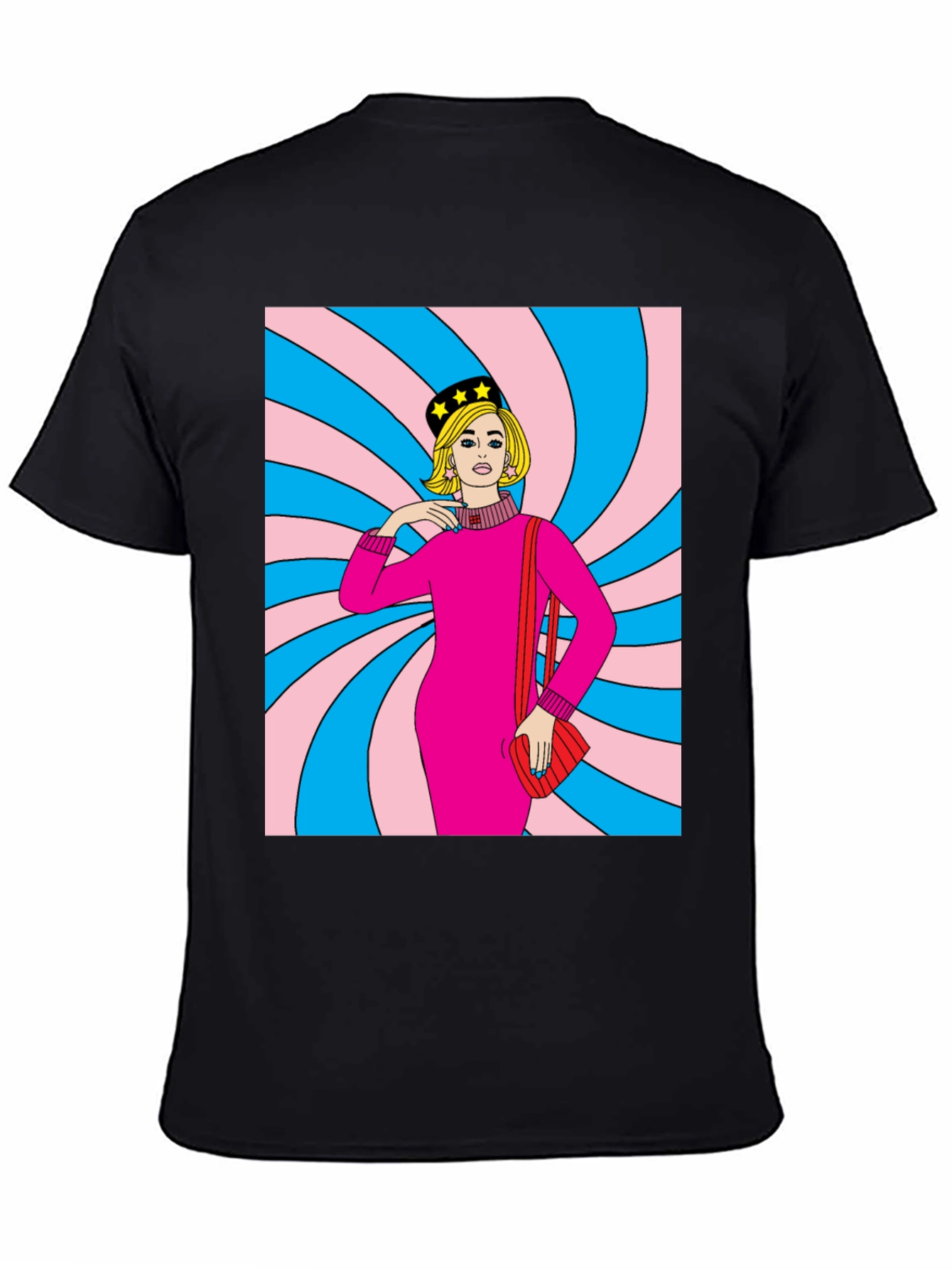 Retro Swirl Pop Art T-Shirt