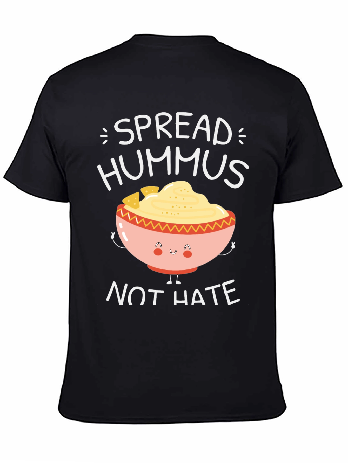 Hummus Spread T-Shirt - Vegan & Positive Vibes