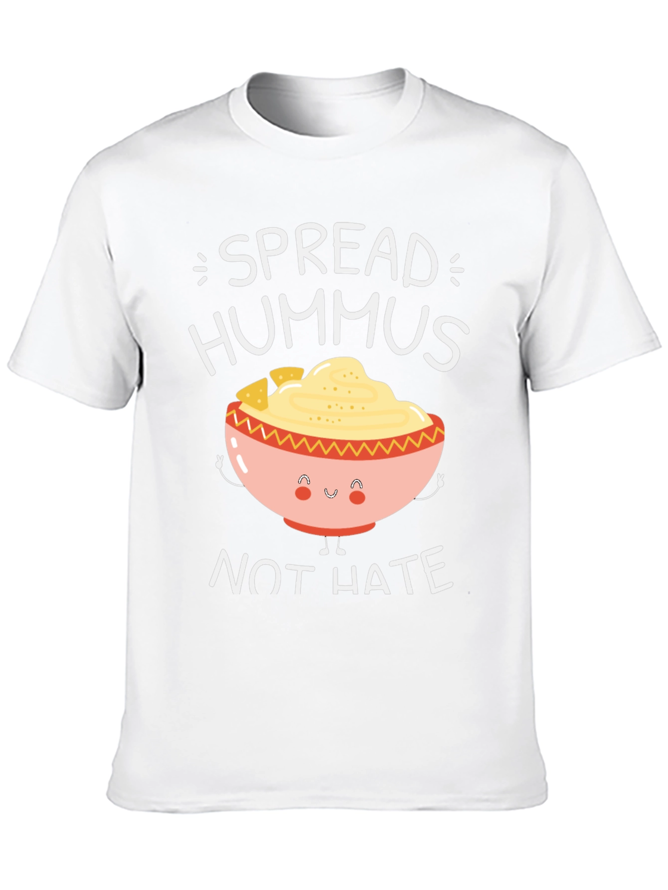 Hummus Spread T-Shirt - Vegan & Positive Vibes