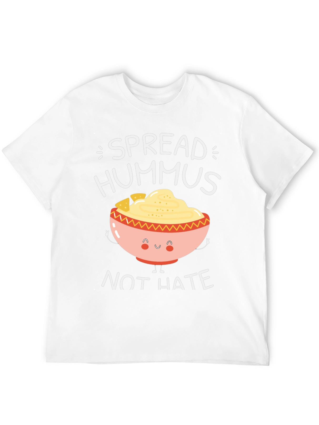 Hummus Spread T-Shirt - Vegan & Positive Vibes