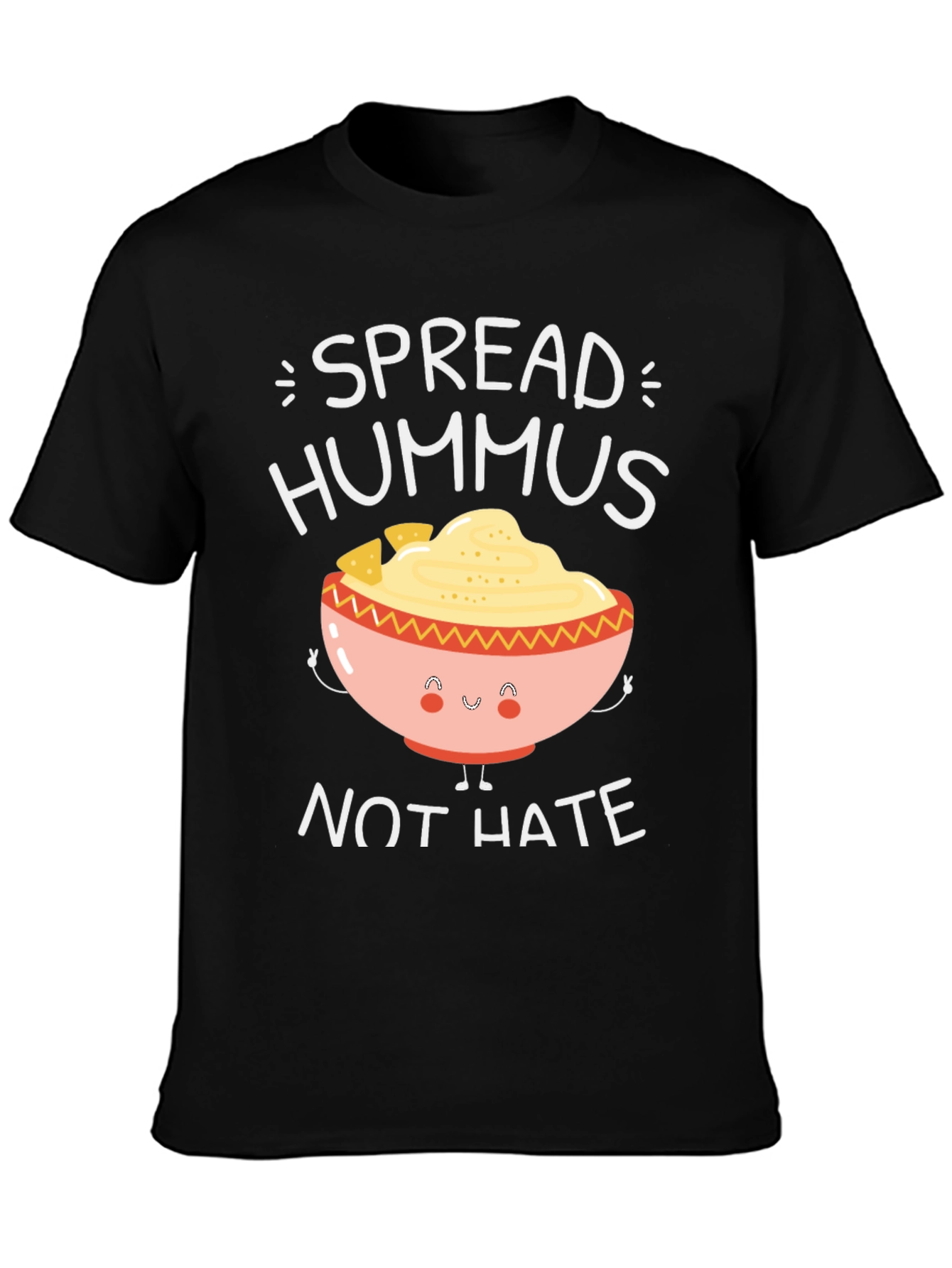 Hummus Spread T-Shirt - Vegan & Positive Vibes
