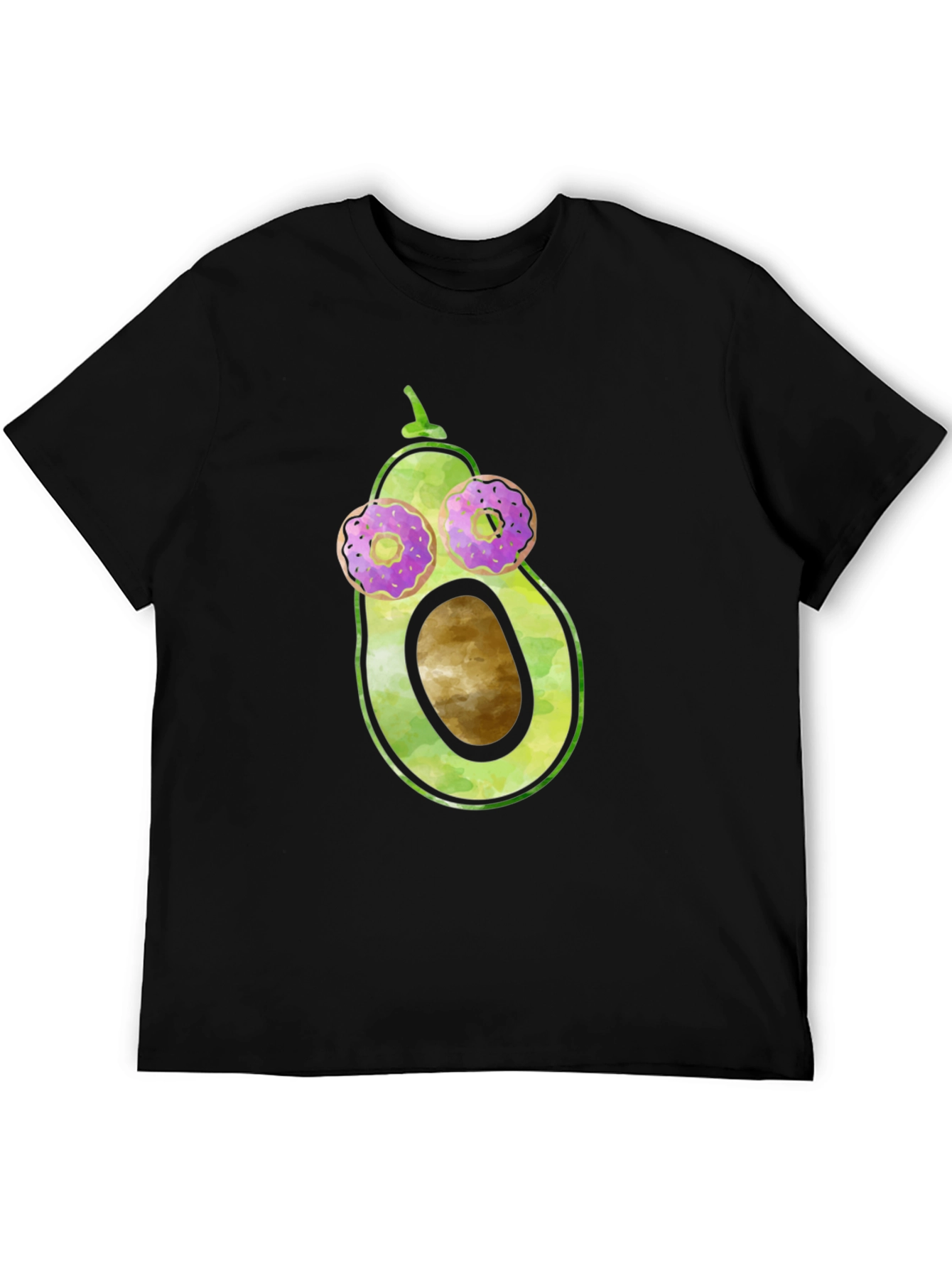 Avocado Donut Eyes Funny Graphic Tee
