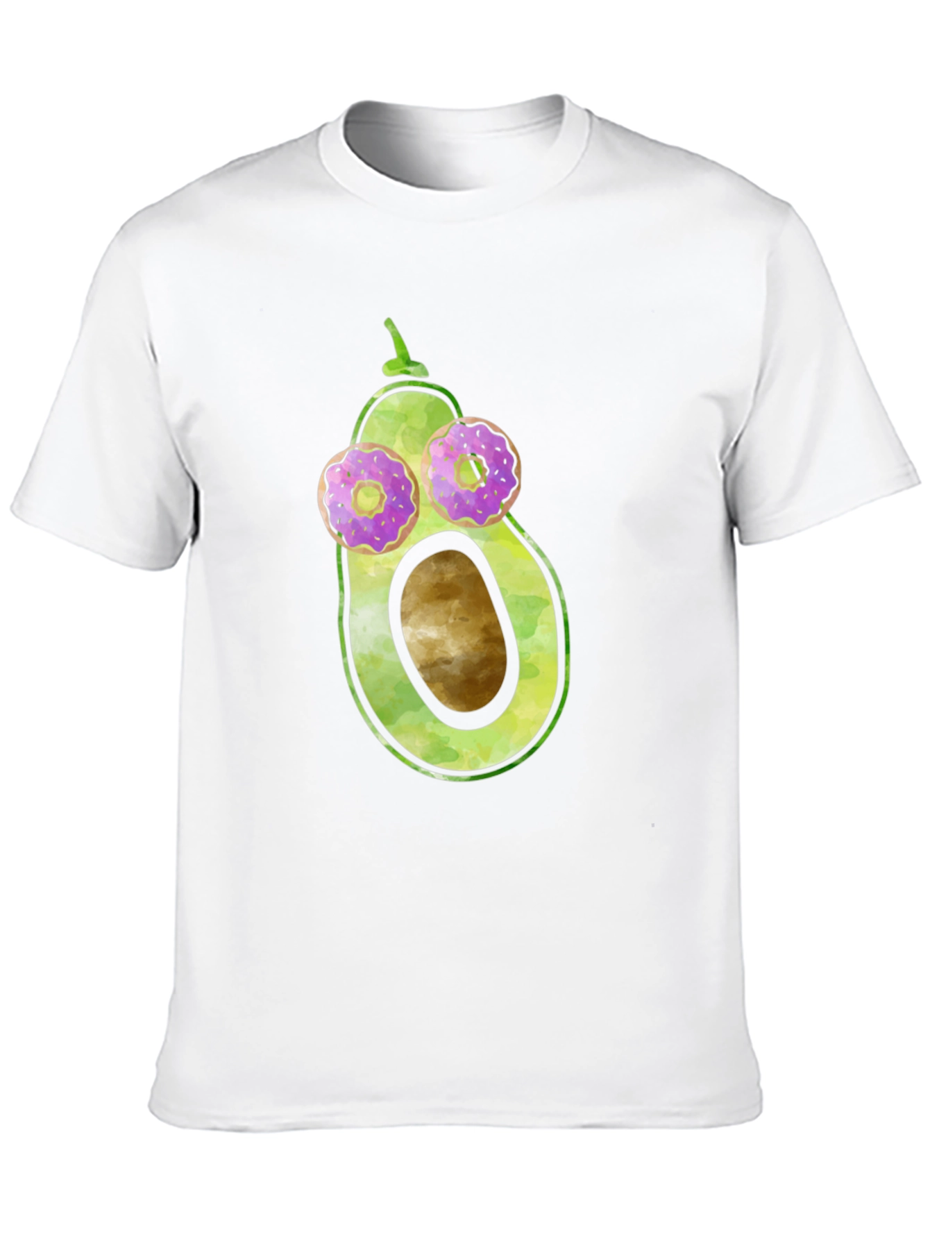 Avocado Donut Eyes Funny Graphic Tee