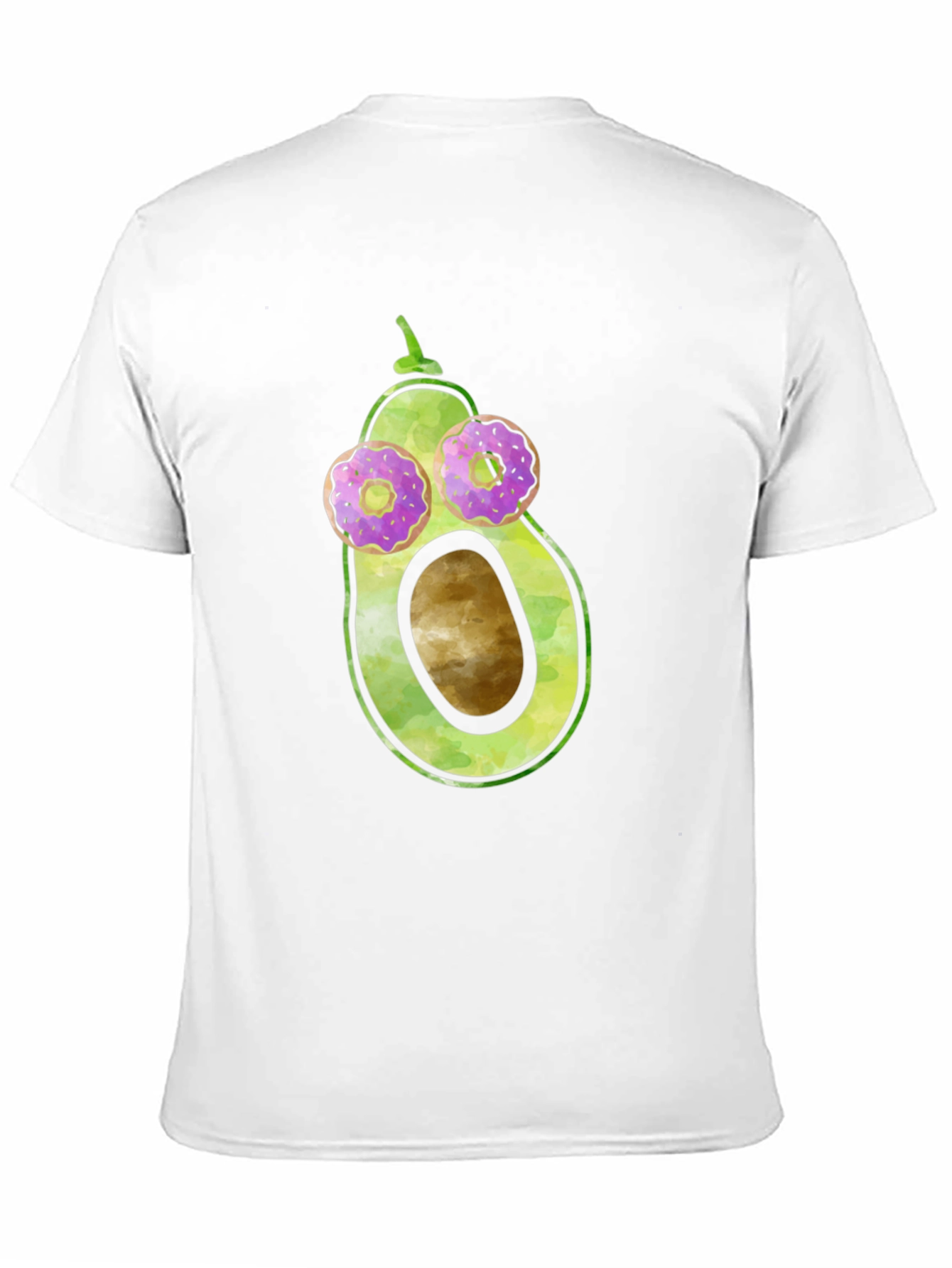 Avocado Donut Eyes Funny Graphic Tee