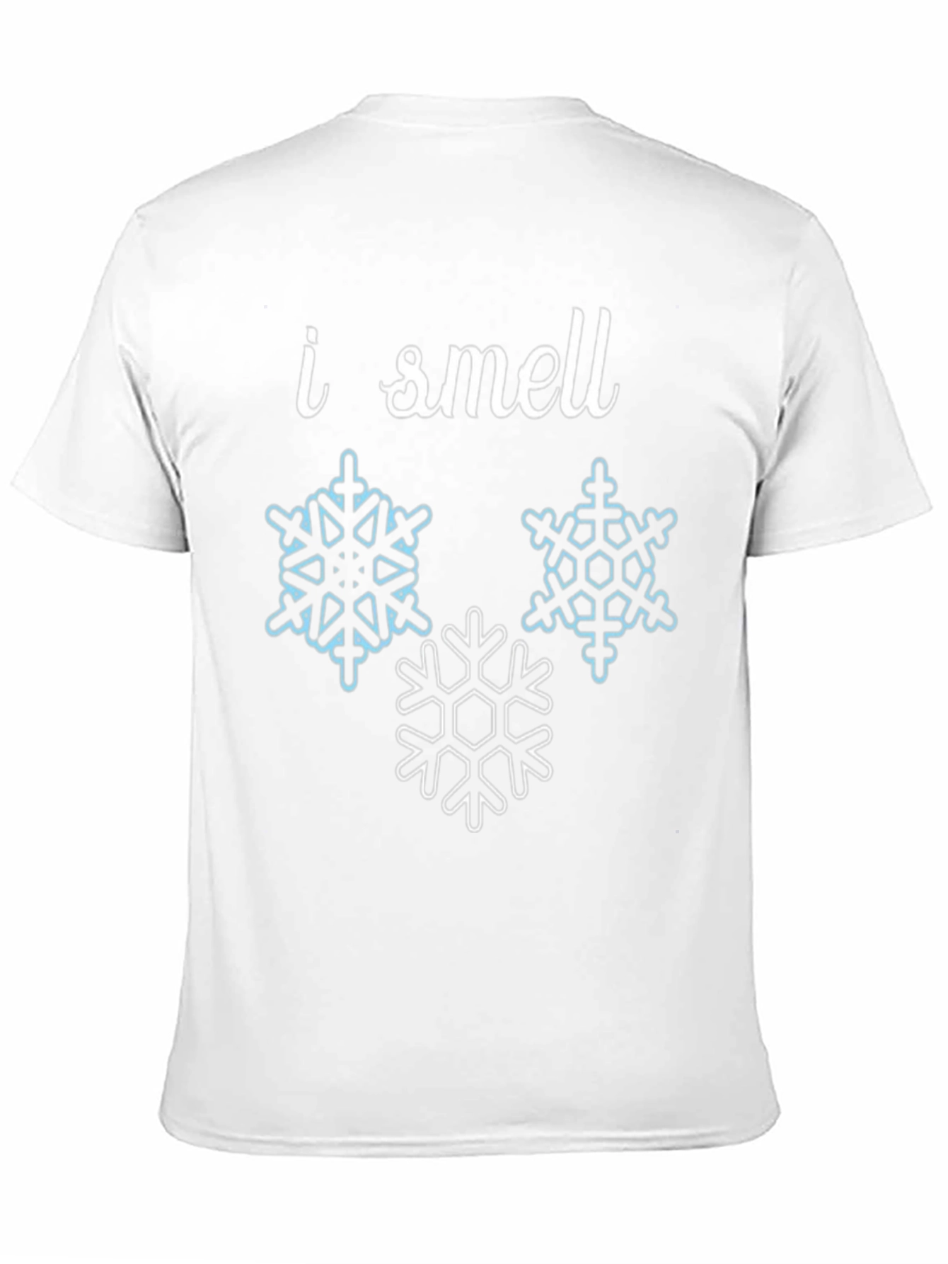 I Smell Snowflakes Black Graphic Tee Shirt