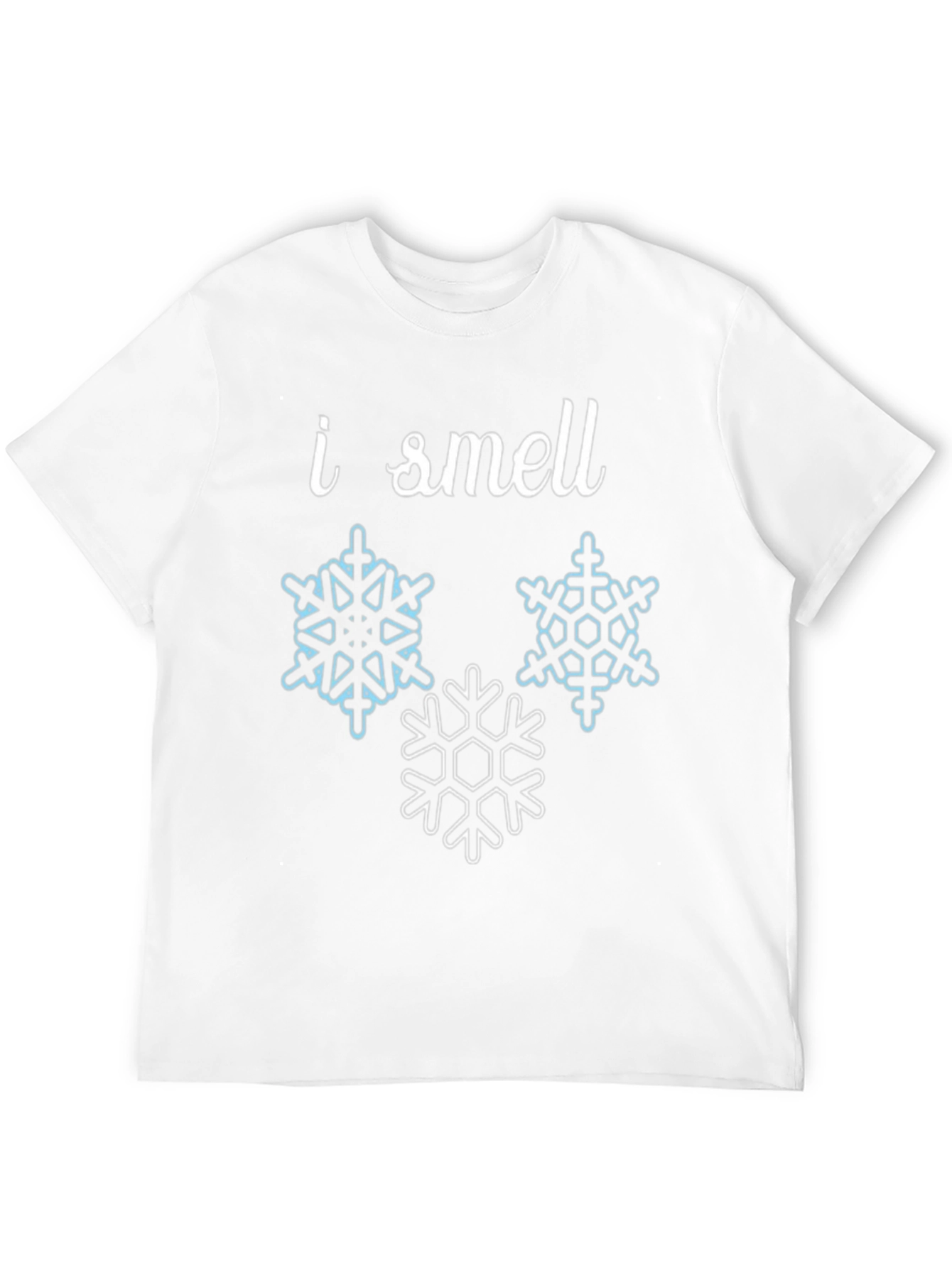I Smell Snowflakes Black Graphic Tee Shirt