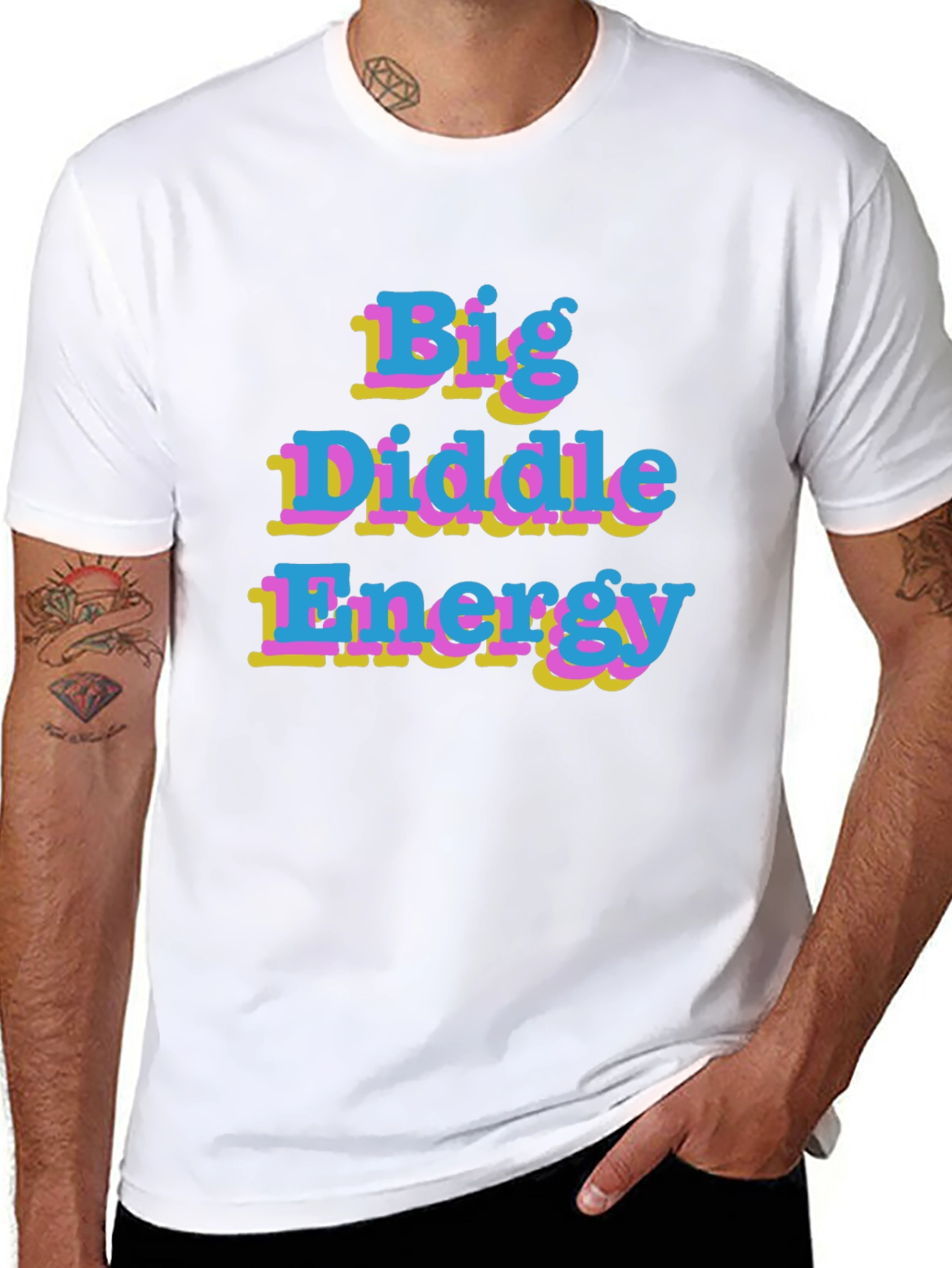 Big Diddle Energy Graphic Tee - Black Unisex T-Shirt