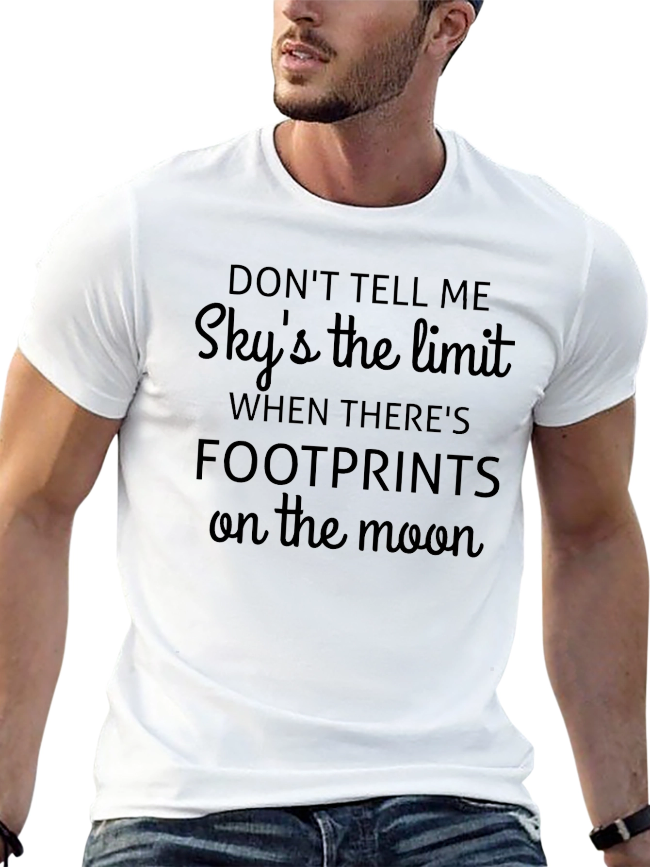 Skys the Limit Mens Graphic T-Shirt