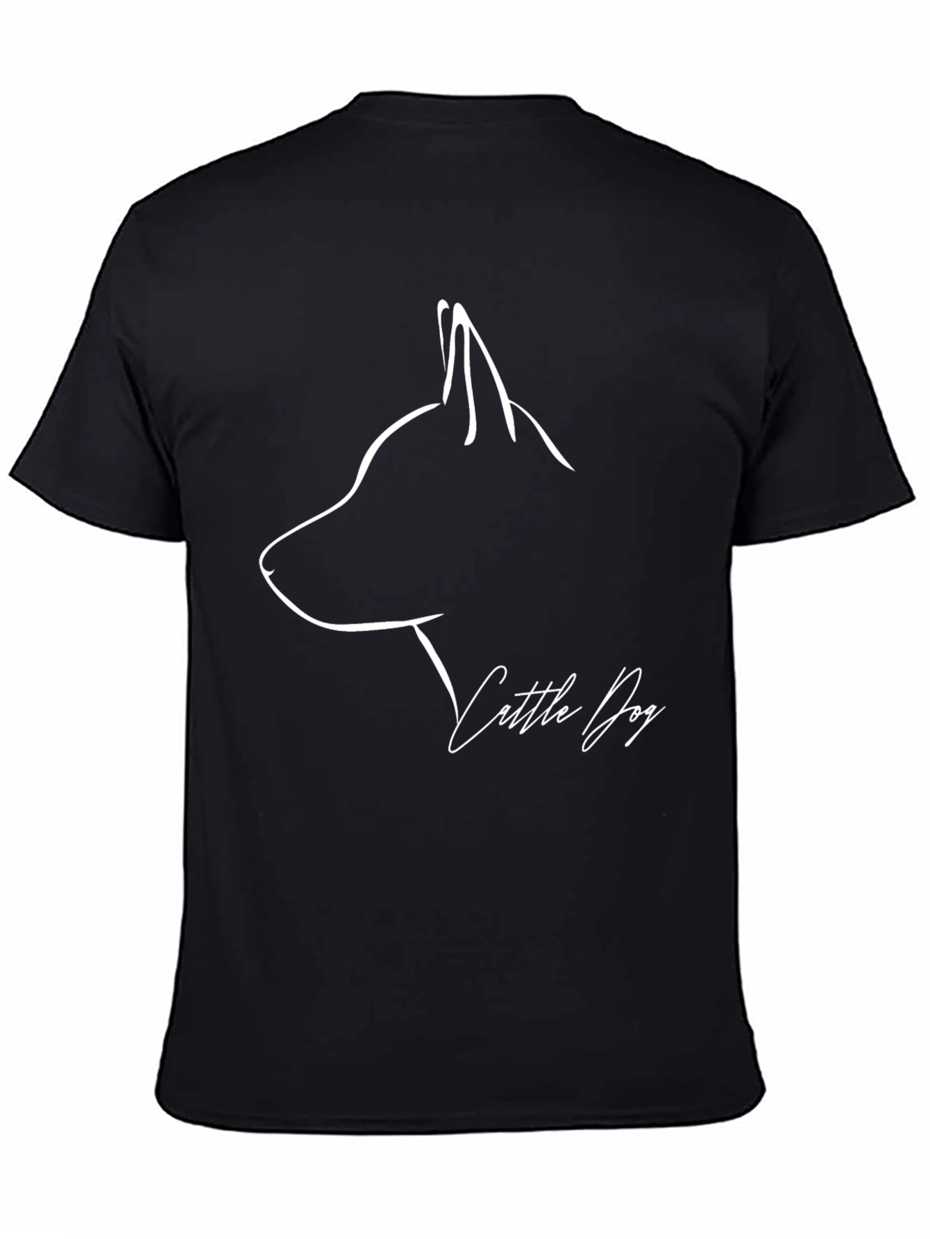 Cattle Dog Outline Graphic Tee - Stylish Unisex Shirt