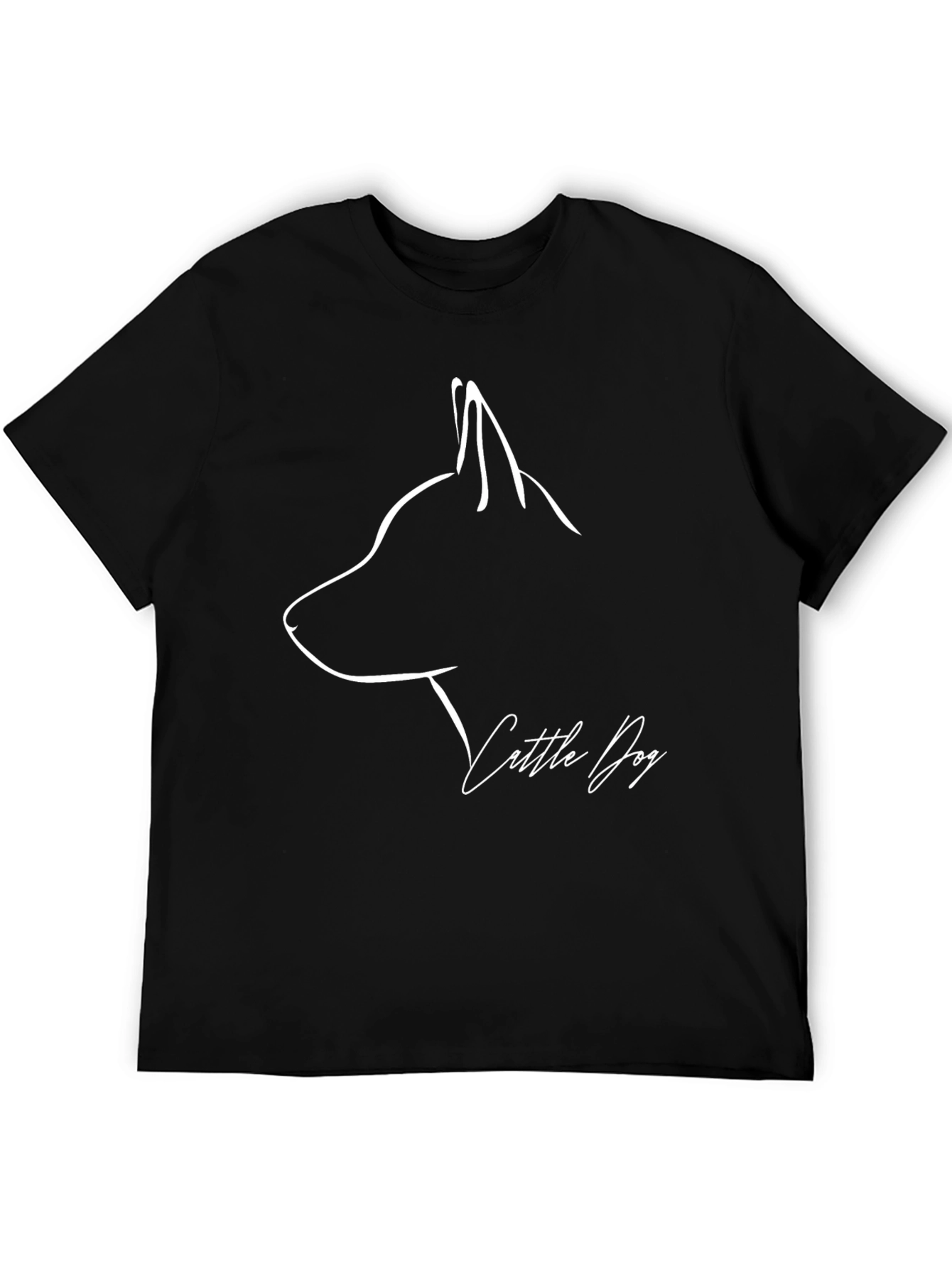 Cattle Dog Outline Graphic Tee - Stylish Unisex Shirt