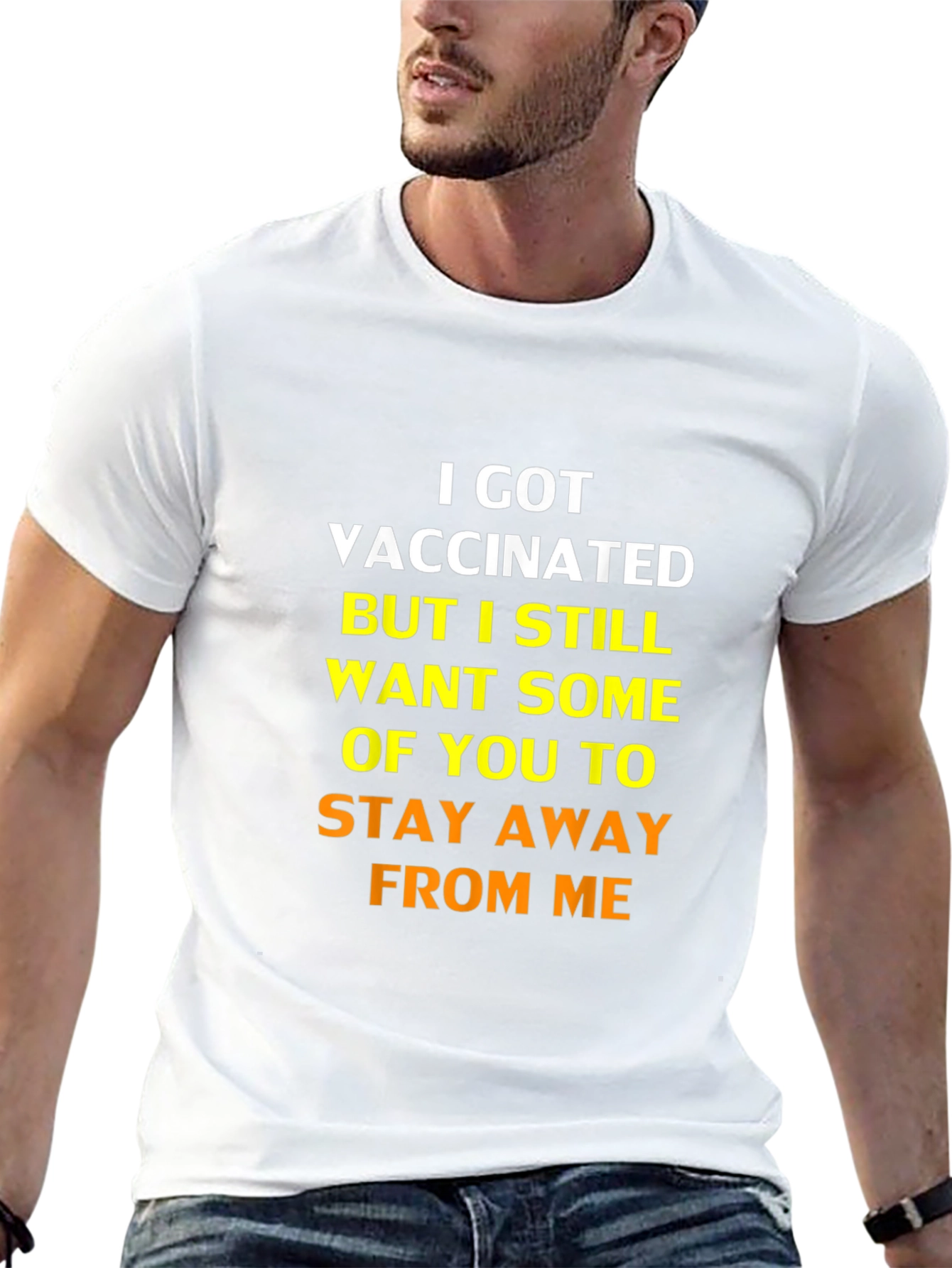Vaccinated Funny Sarcastic Stay Away T-Shirt