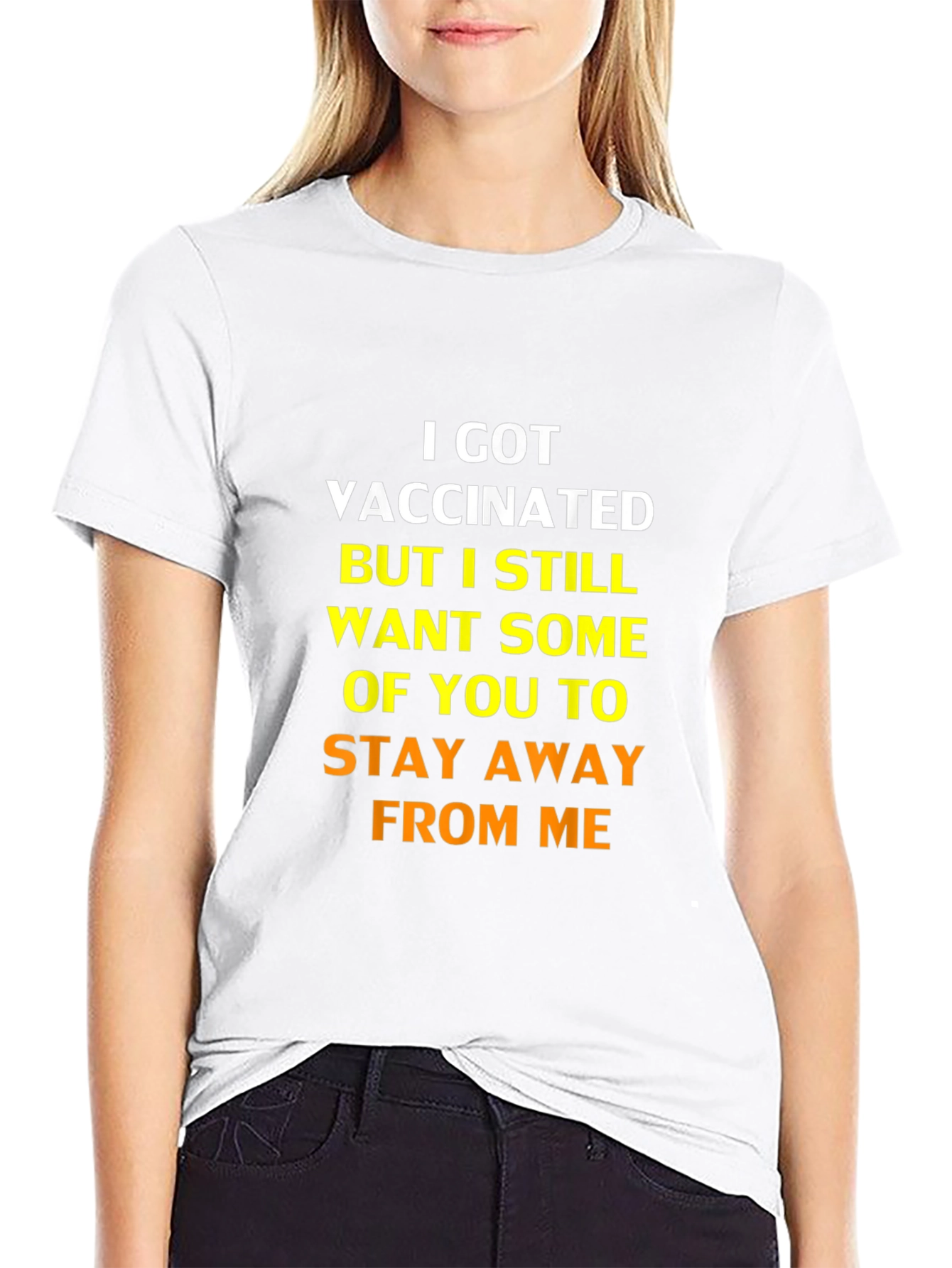 Vaccinated Funny Sarcastic Stay Away T-Shirt