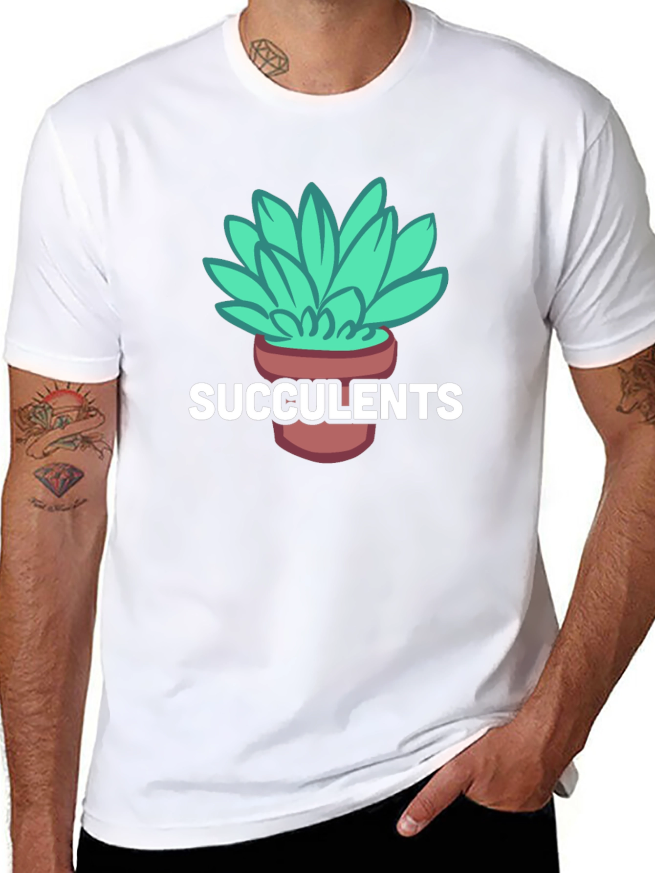 Succulents Graphic Tee - Stylish Plant Lover Shirt