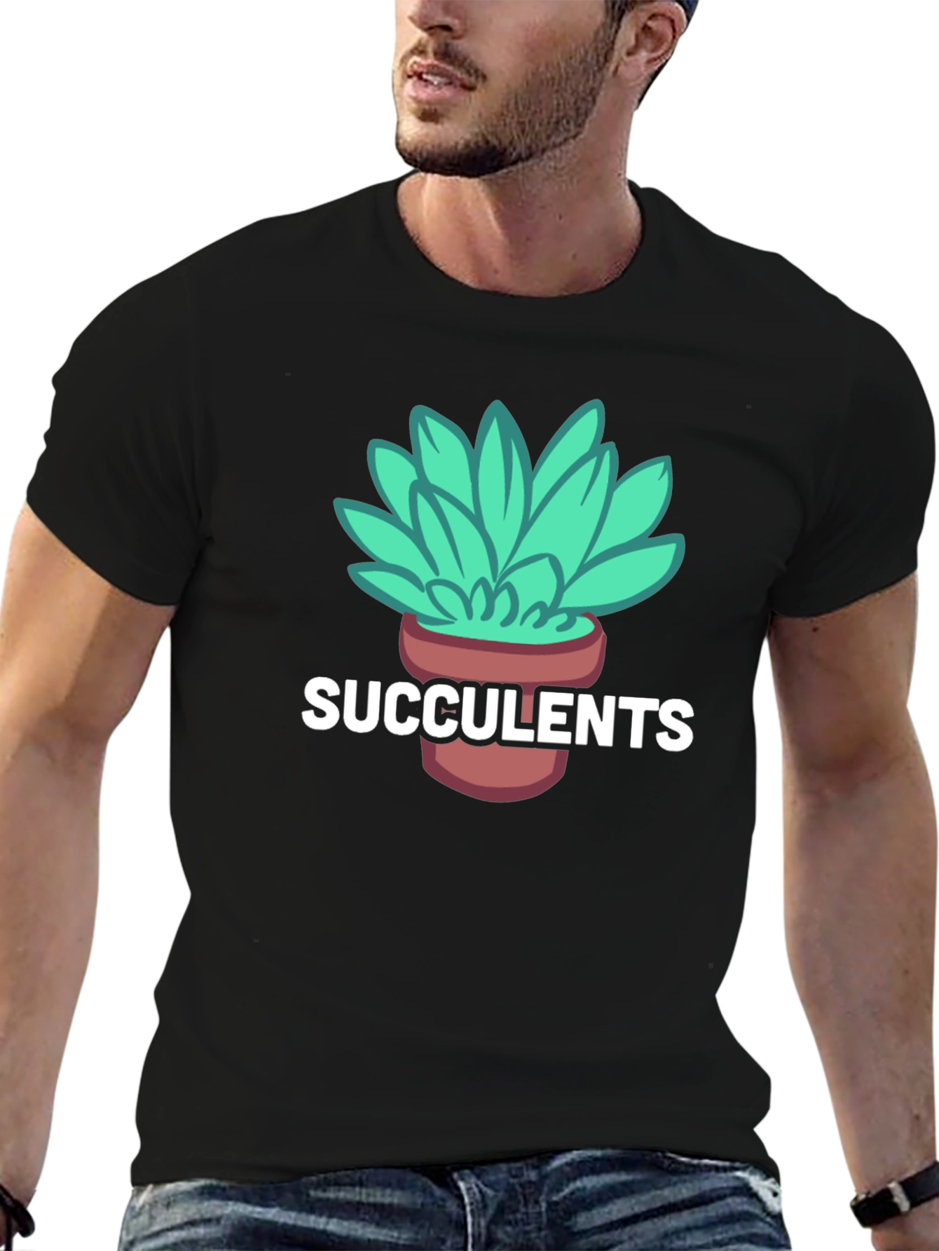 Succulents Graphic Tee - Stylish Plant Lover Shirt
