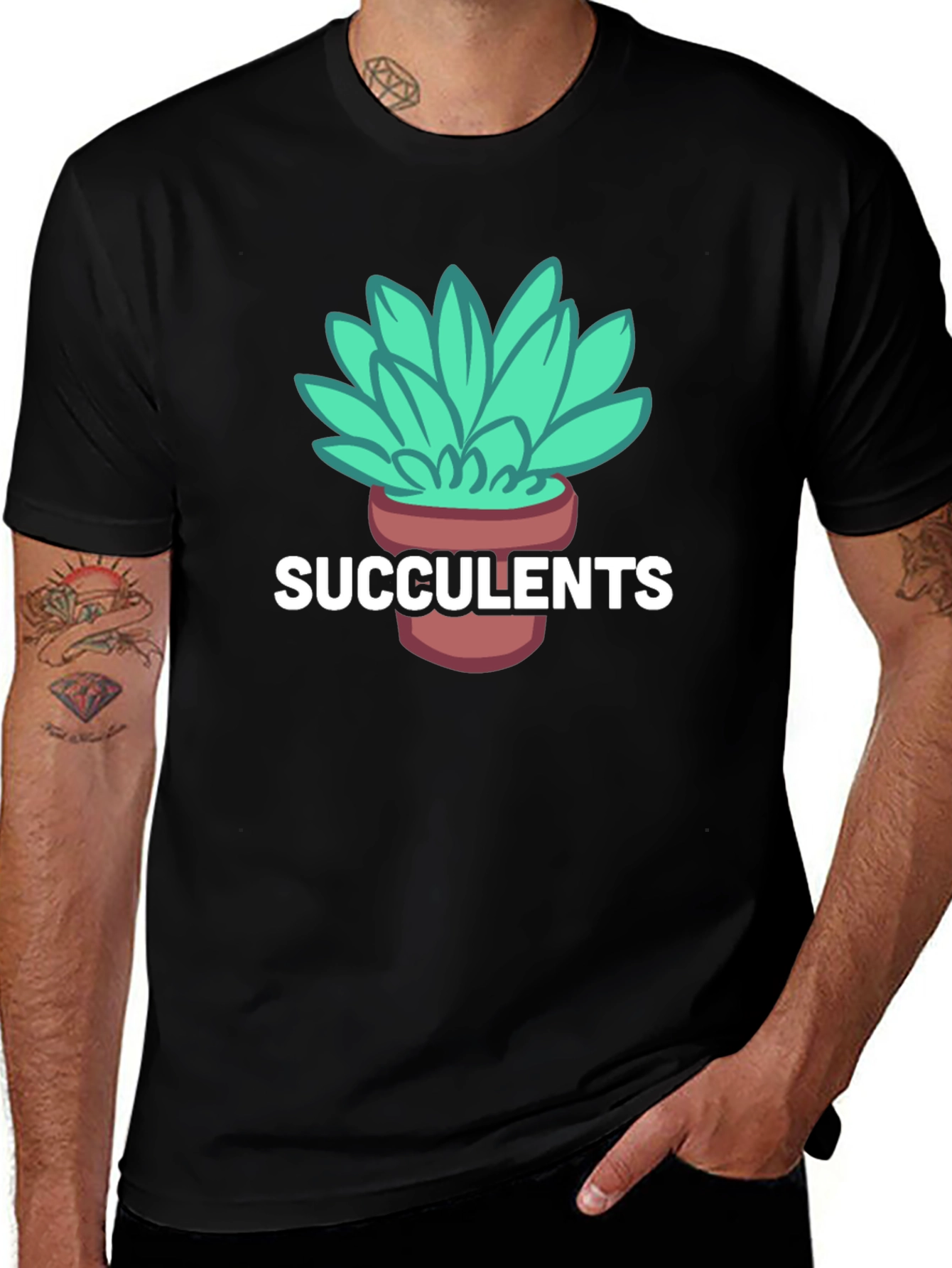 Succulents Graphic Tee - Stylish Plant Lover Shirt