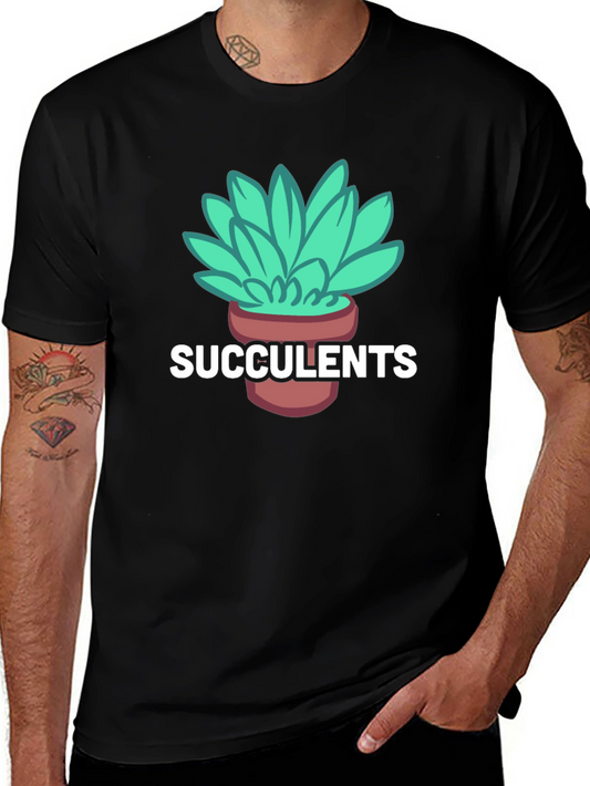 Succulents Graphic Tee - Stylish Plant Lover Shirt