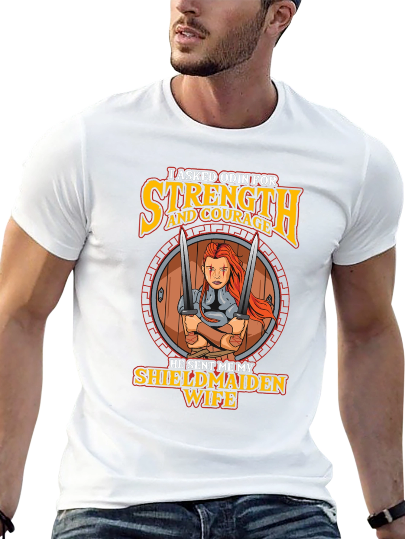 Odin Shieldmaiden Wife Graphic T-Shirt