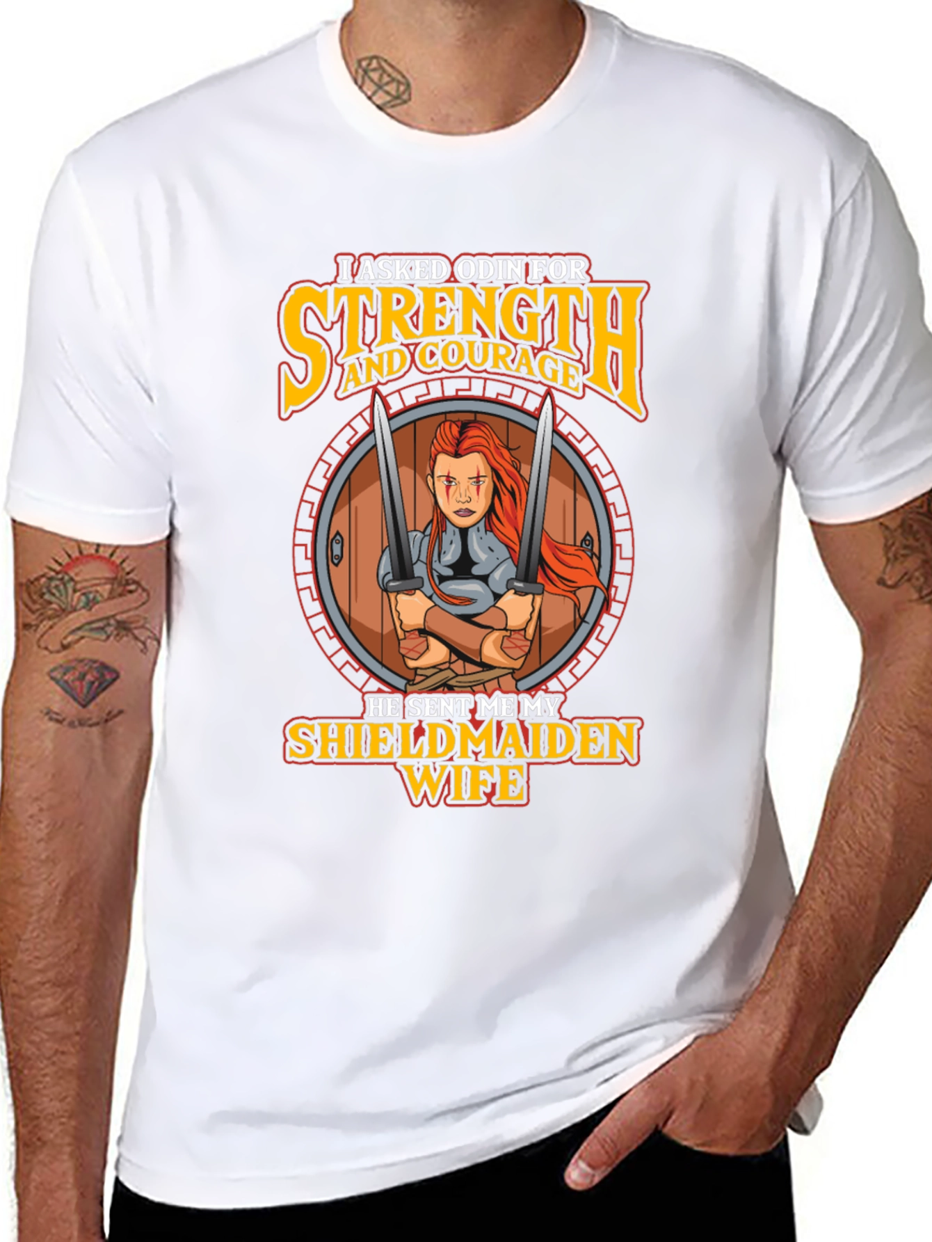 Odin Shieldmaiden Wife Graphic T-Shirt