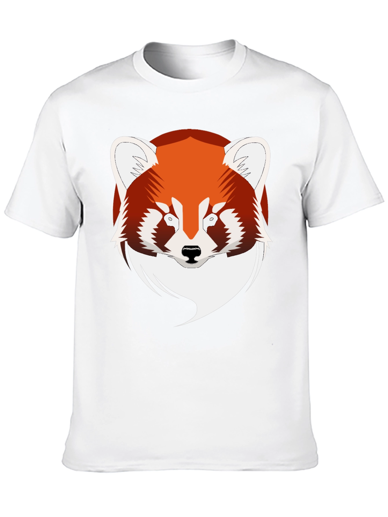 Red Panda Graphic Black T-Shirt