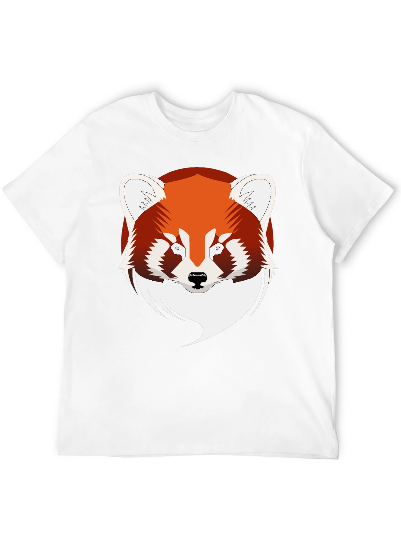 Red Panda Graphic Black T-Shirt