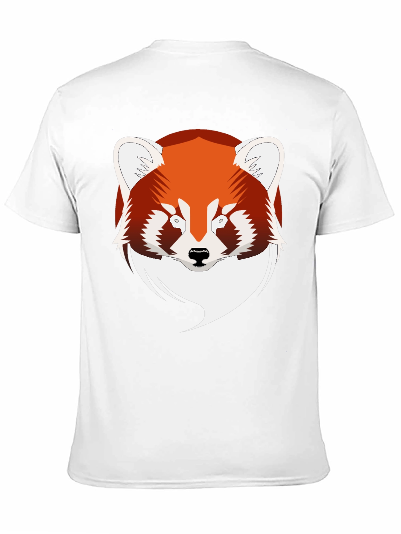 Red Panda Graphic Black T-Shirt
