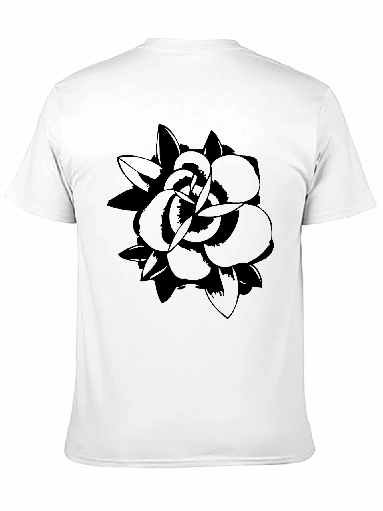 Black Floral Graphic Tee - Modern Style