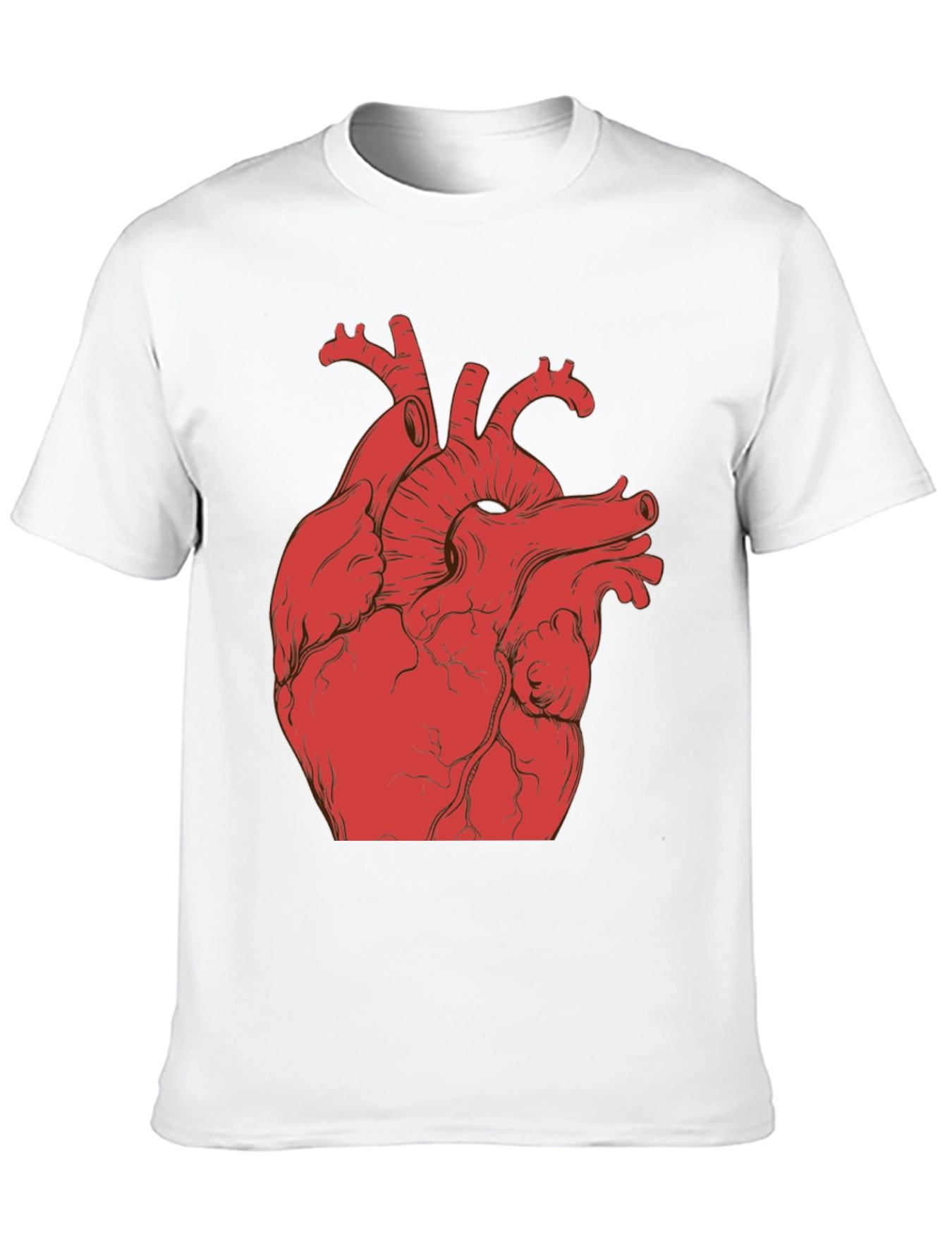Anatomical Heart Graphic T-Shirt - Black