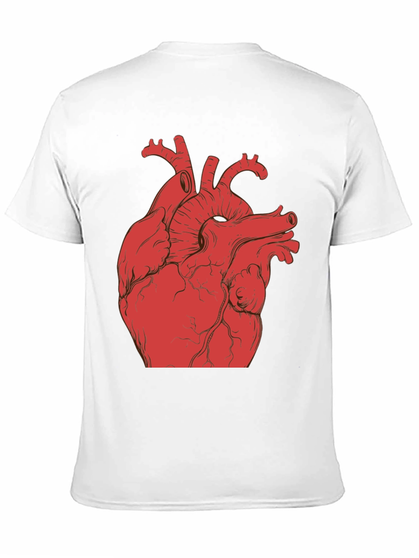 Anatomical Heart Graphic T-Shirt - Black