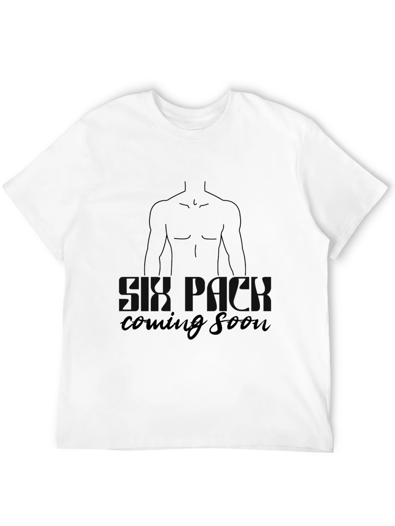 Workout Coming Soon Black Graphic T-Shirt