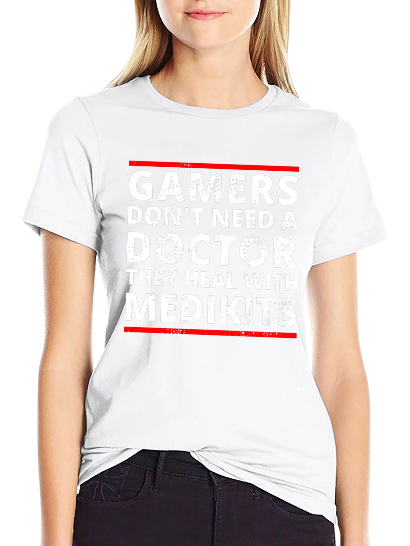 Gamers Heal with Medkits T-Shirt - Funny Gaming Tee