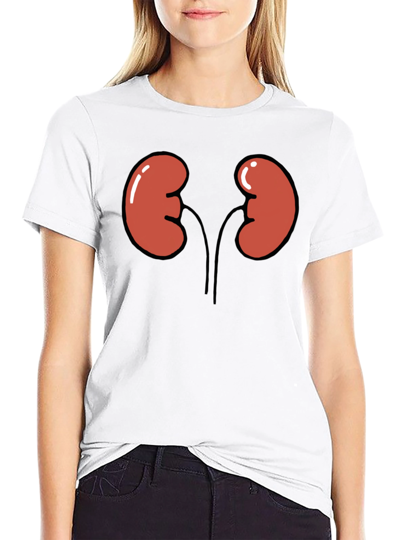 Kidney Graphic Tee - Black Unisex T-Shirt