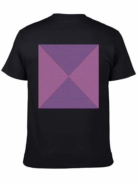 Abstract Geometric Dot Pattern Mens T-Shirt