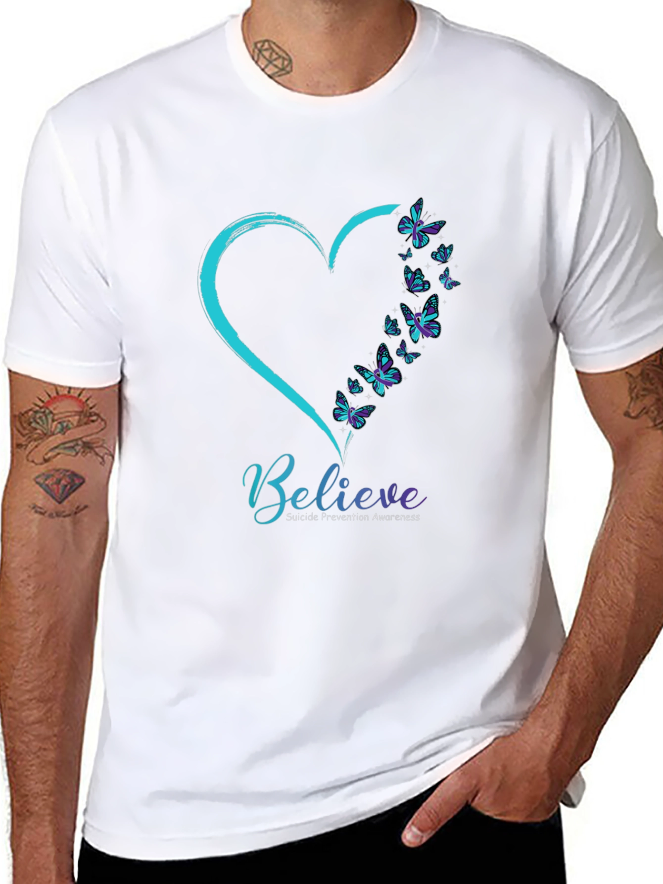 Believe Suicide Prevention Awareness T-Shirt