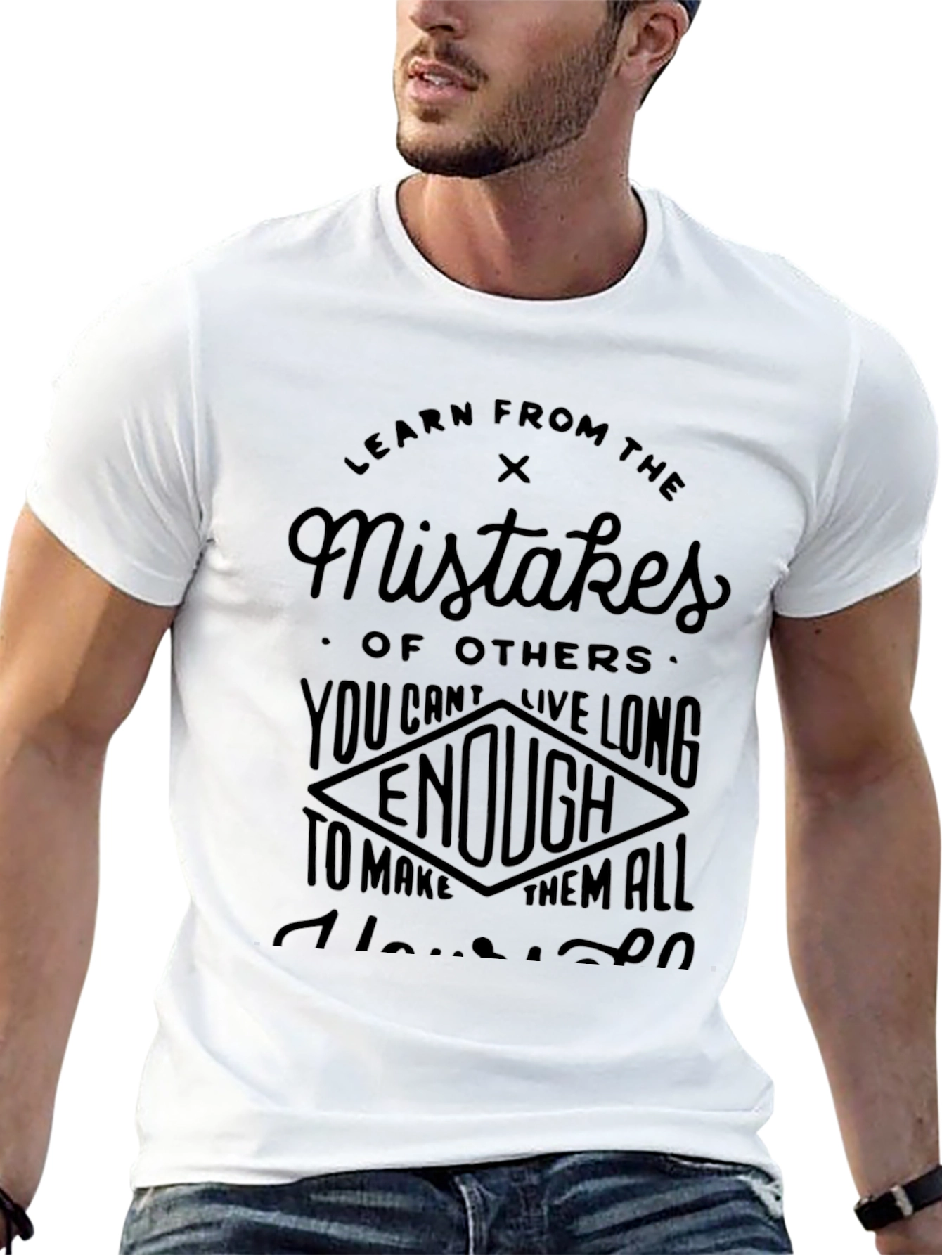 Learn From Mistakes Graphic T-Shirt