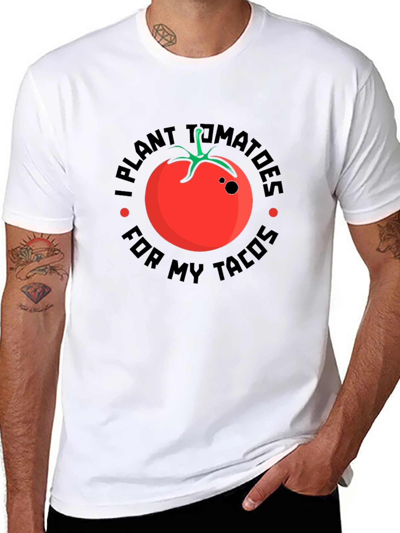 I Plant Tomatoes For My Tacos Graphic Tee
