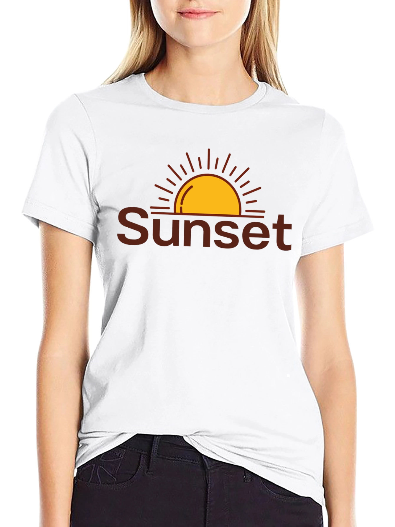 Sunset Graphic T-Shirt - Relaxed Fit Casual Wear