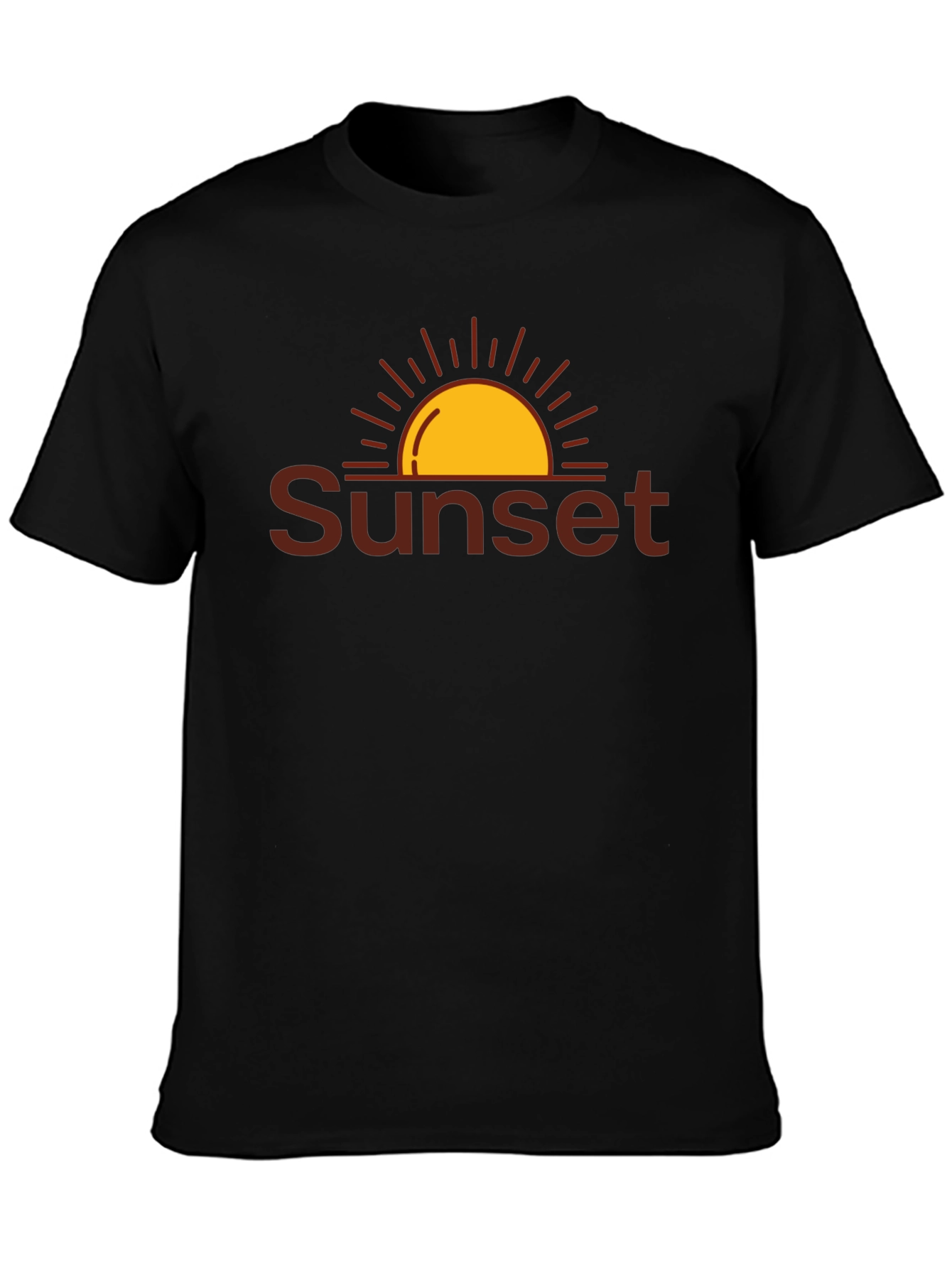 Sunset Graphic T-Shirt - Relaxed Fit Casual Wear